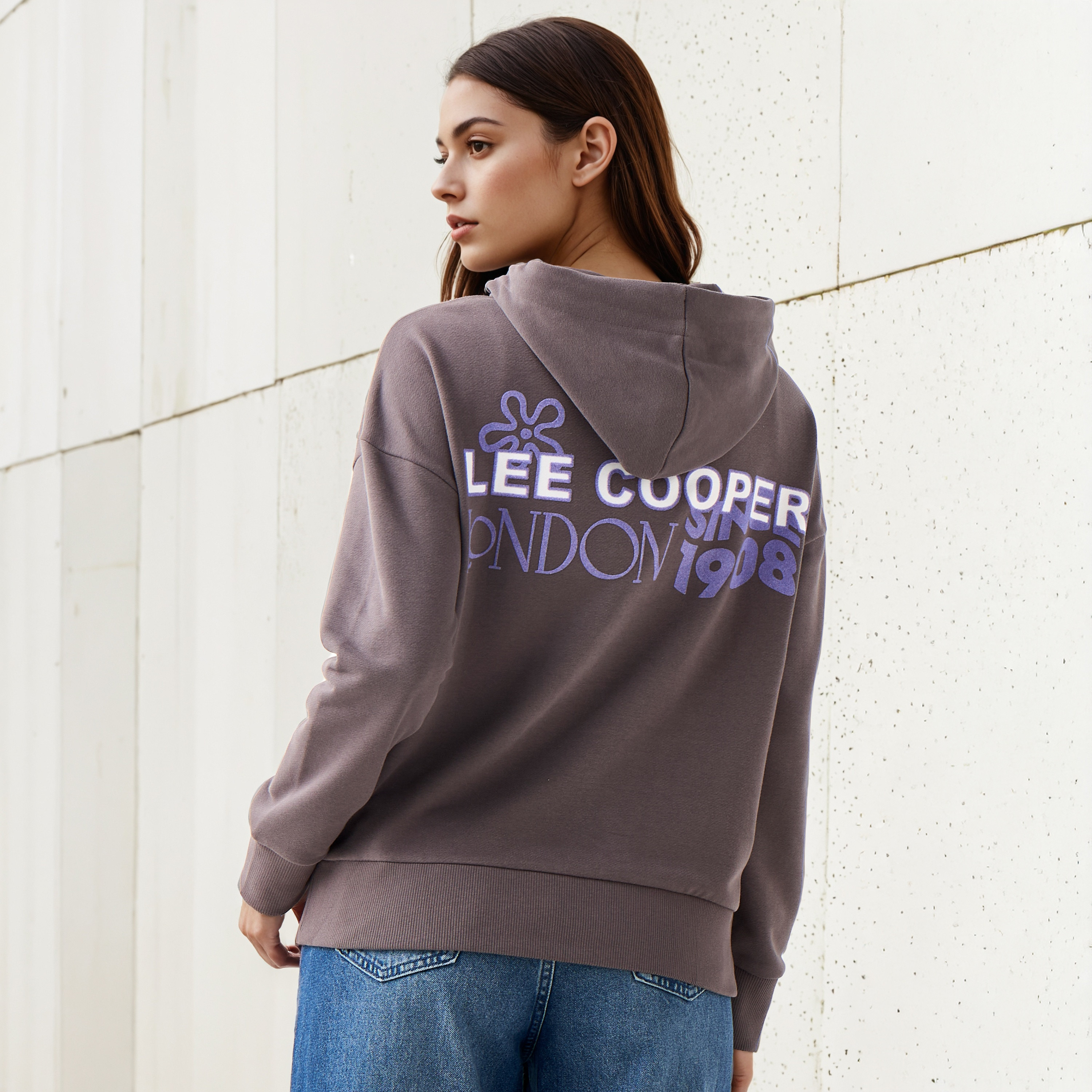 Lee Cooper Sweatshirt with Hood-women-winterwear-hoodiesandsweatshirts-sweatshirts-image-1
