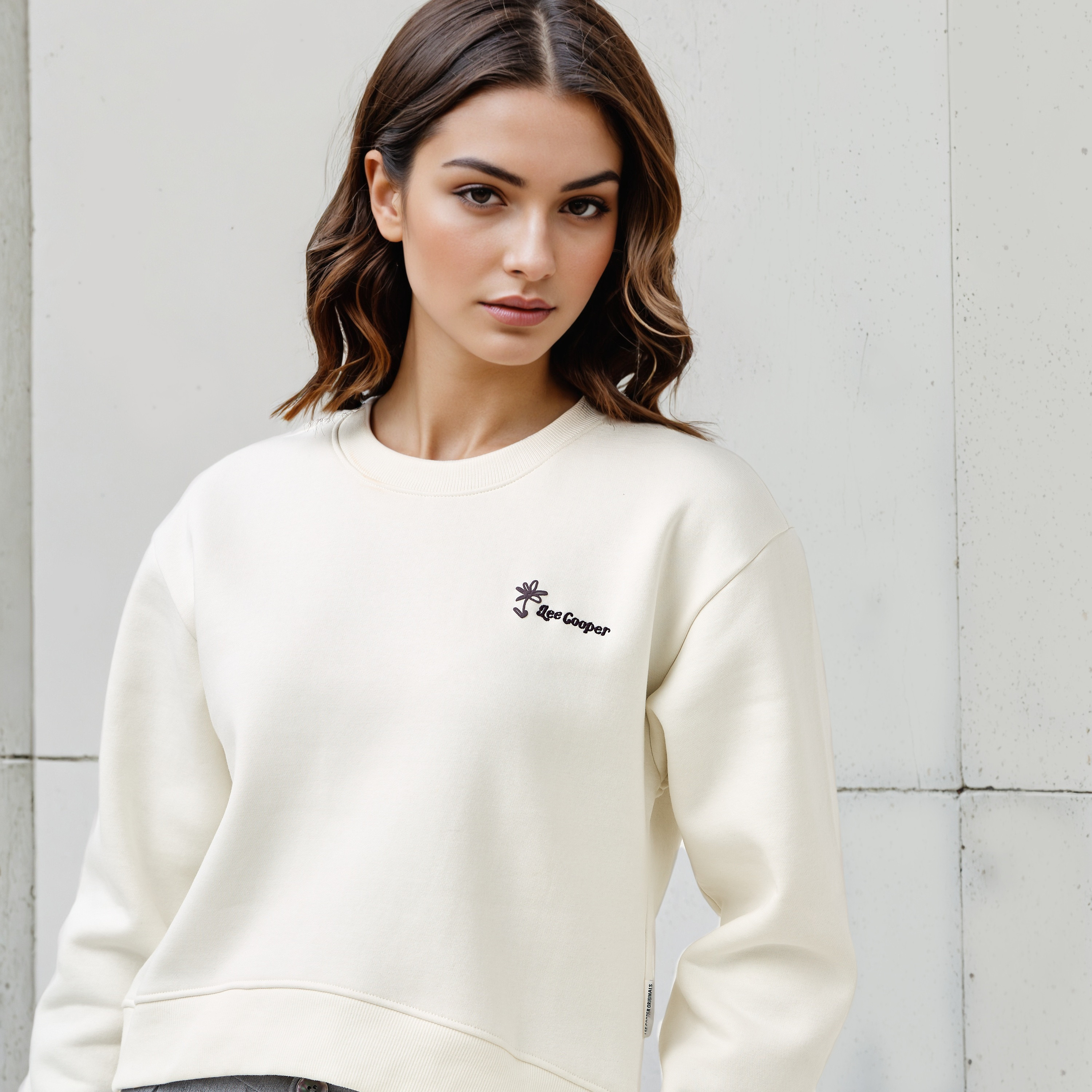 Lee Cooper Logo Print Sweatshirt-women-winterwear-hoodiesandsweatshirts-sweatshirts-image-4