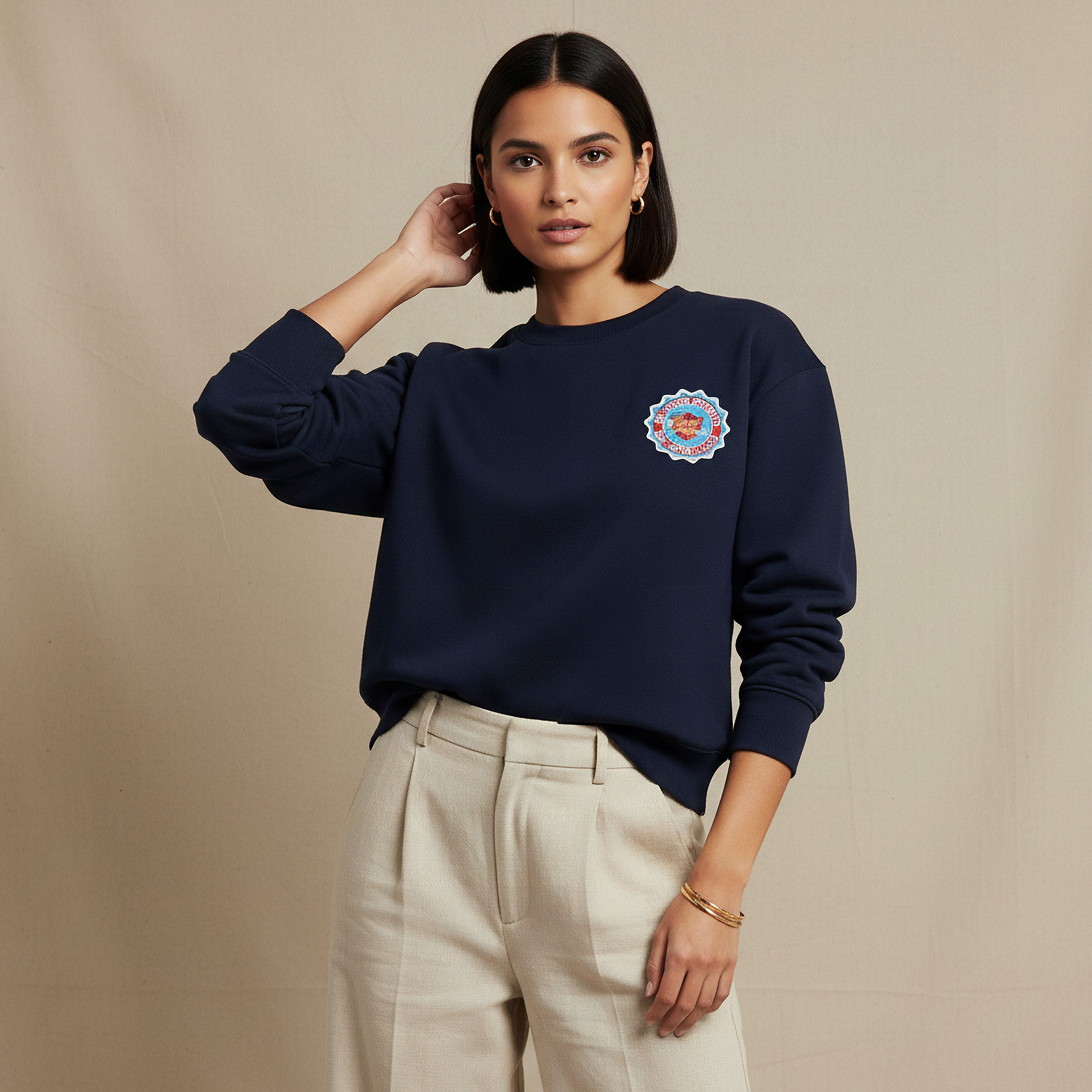 سويت شيرت بطبعات شعار من لي كوبر-women-winterwear-hoodiesandsweatshirts-sweatshirts-image-5