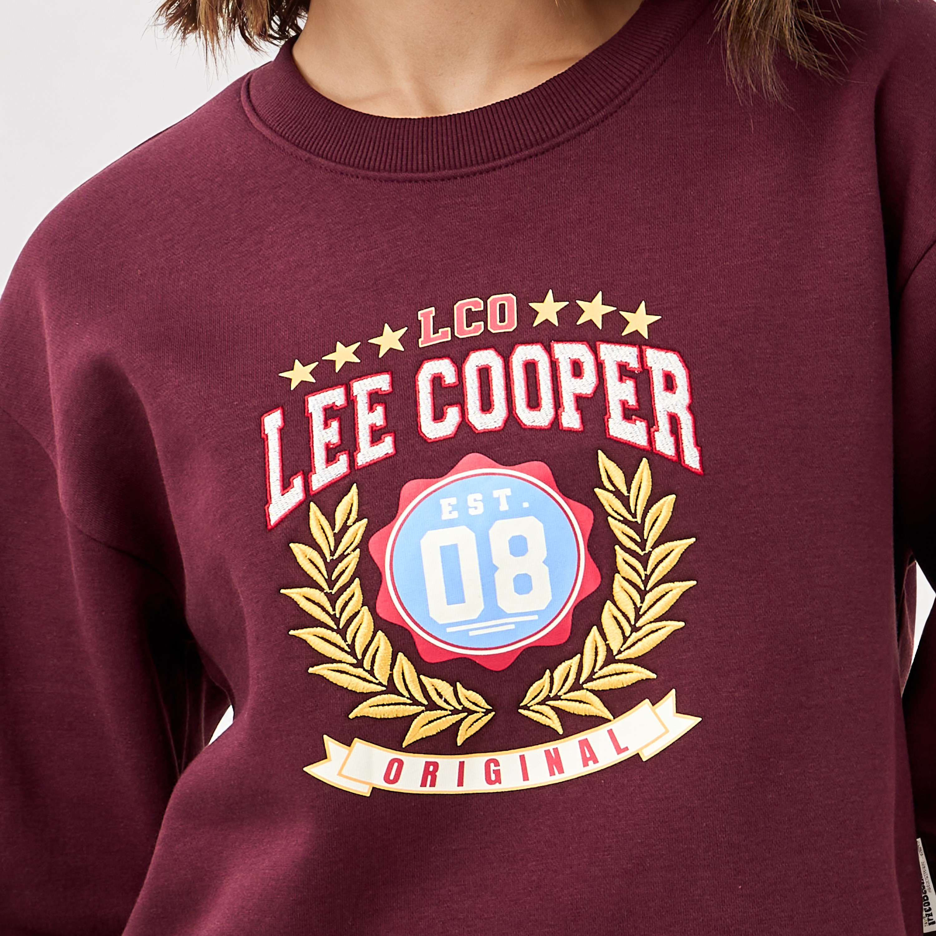 سويت شيرت بطبعات شعار من لي كوبر-women-clothing-hoodiesandsweatshirts-sweatshirts-image-22