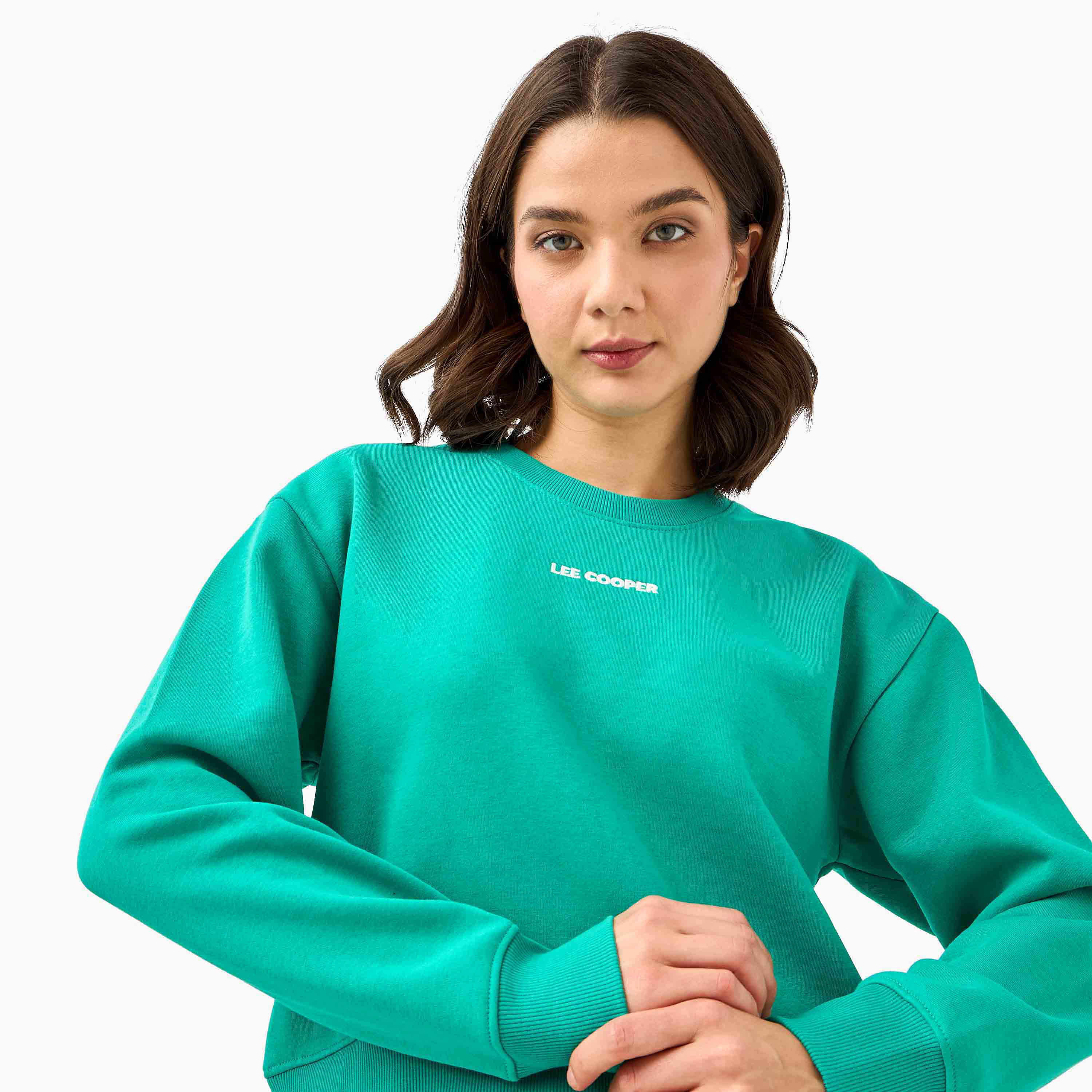Lee Cooper Logo Print Sweatshirt-women-winterwear-hoodiesandsweatshirts-sweatshirts-image-4