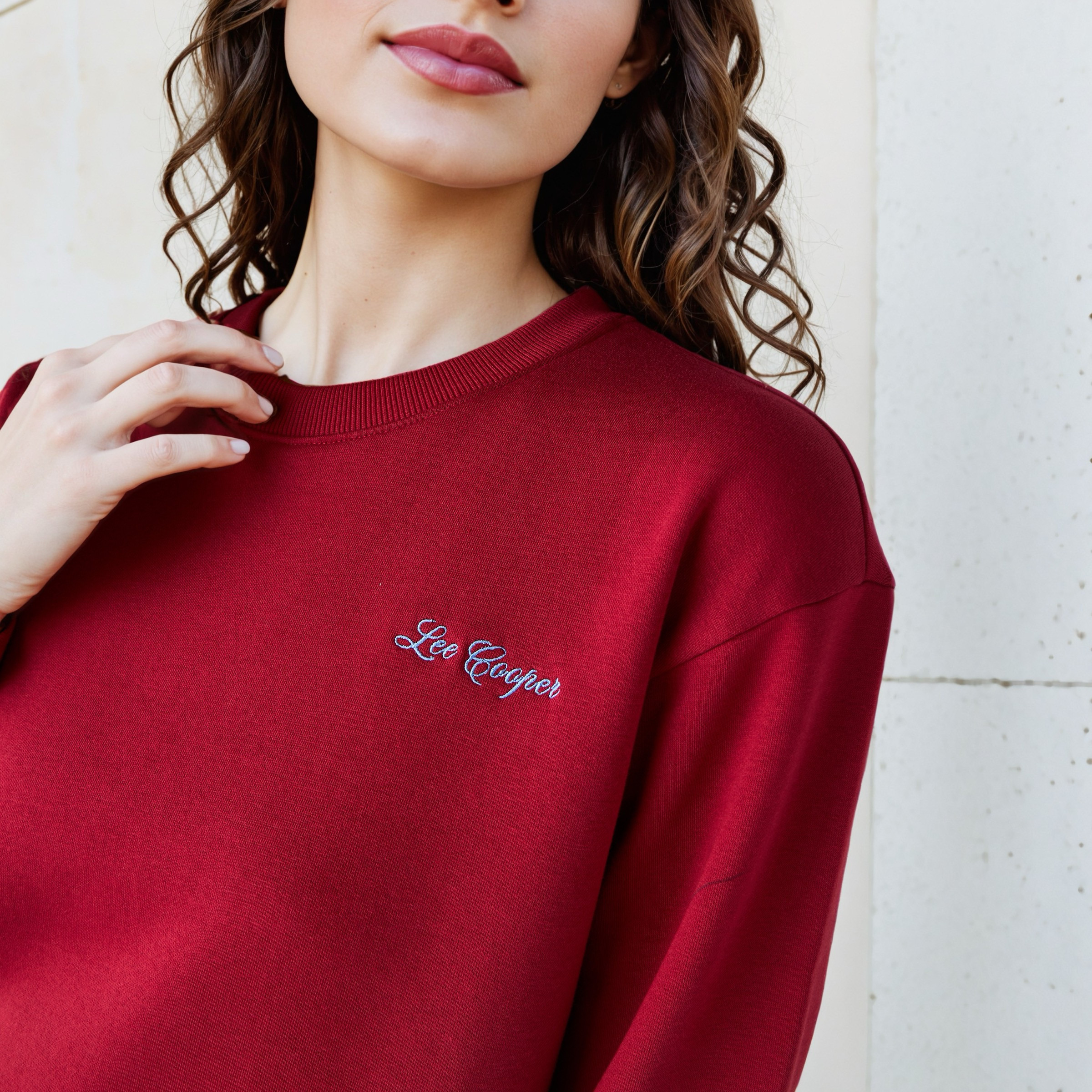 Lee Cooper Logo Print Sweatshirt-women-winterwear-hoodiesandsweatshirts-sweatshirts-image-5