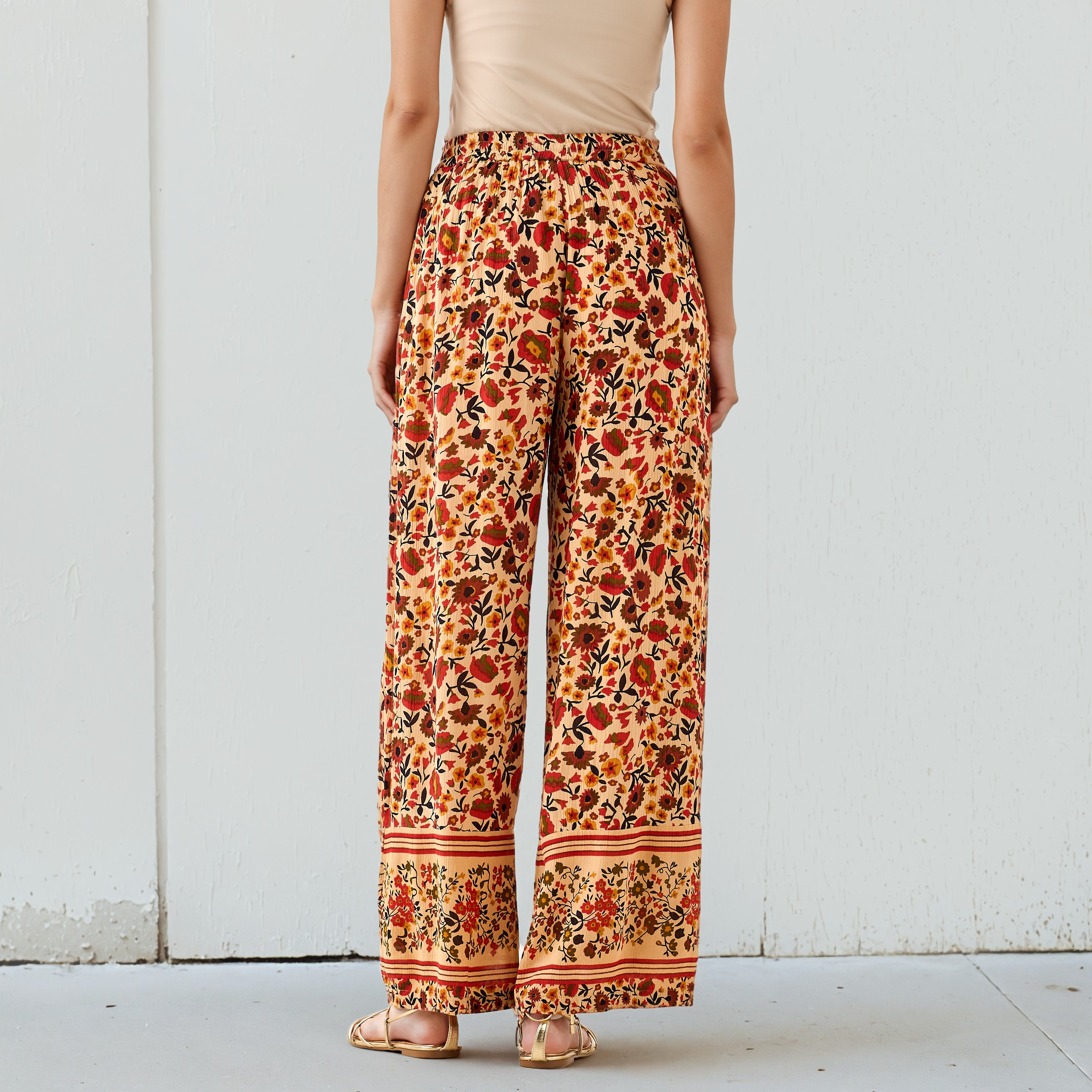 Lee Cooper Bohemian Print Pants with Pockets-women-clothing-bottoms-trousers-image-3