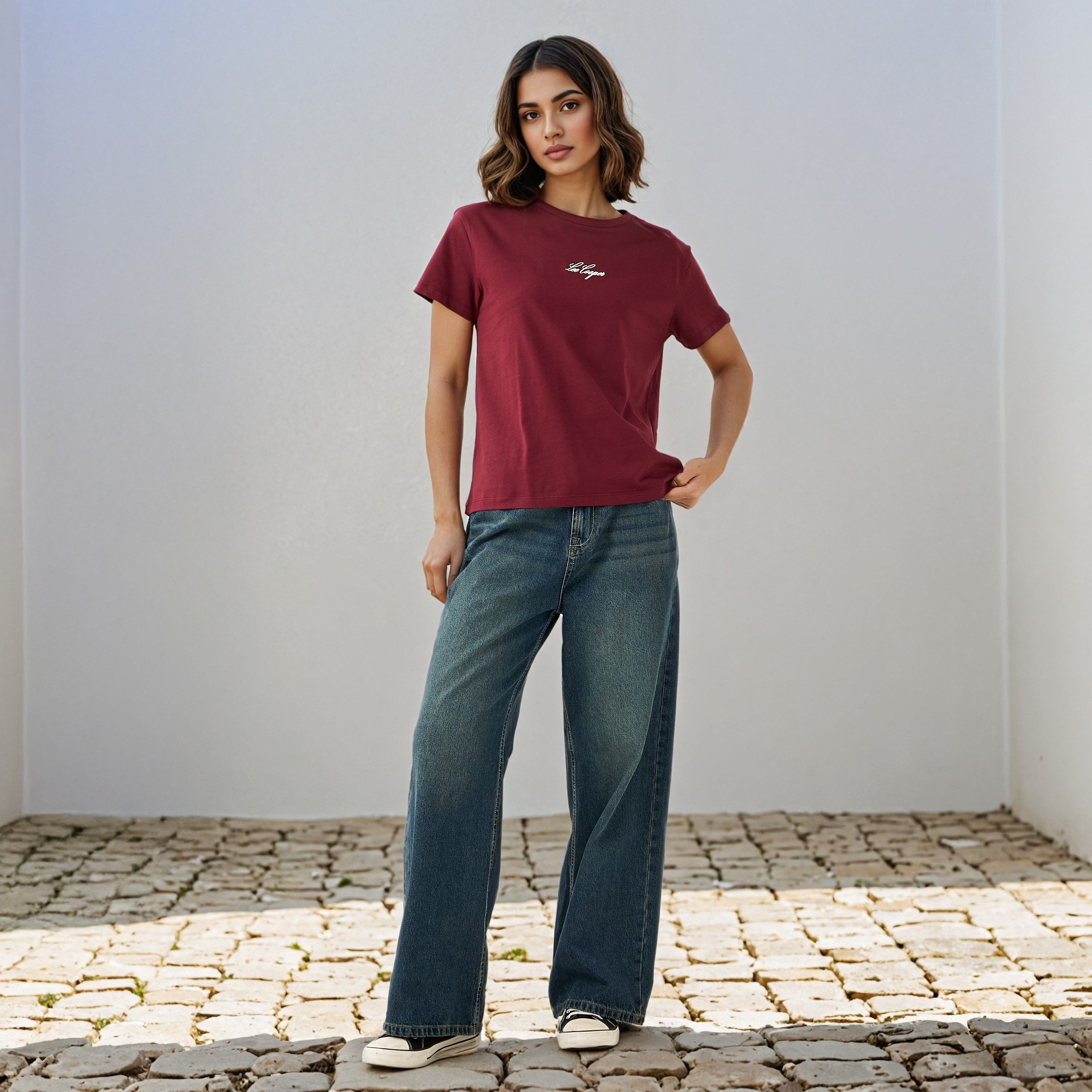 Lee Cooper Printed T-shirt-women-clothing-tshirts-image-2