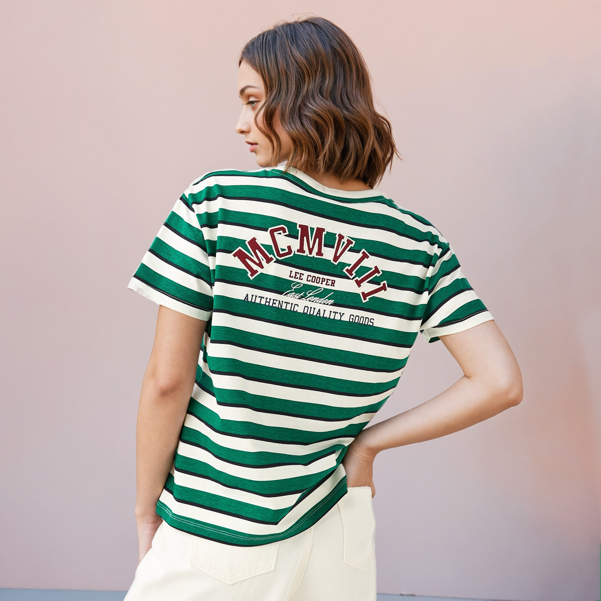 تيشيرت مخطط من لي كوبر-women-clothing-tshirts-image-1