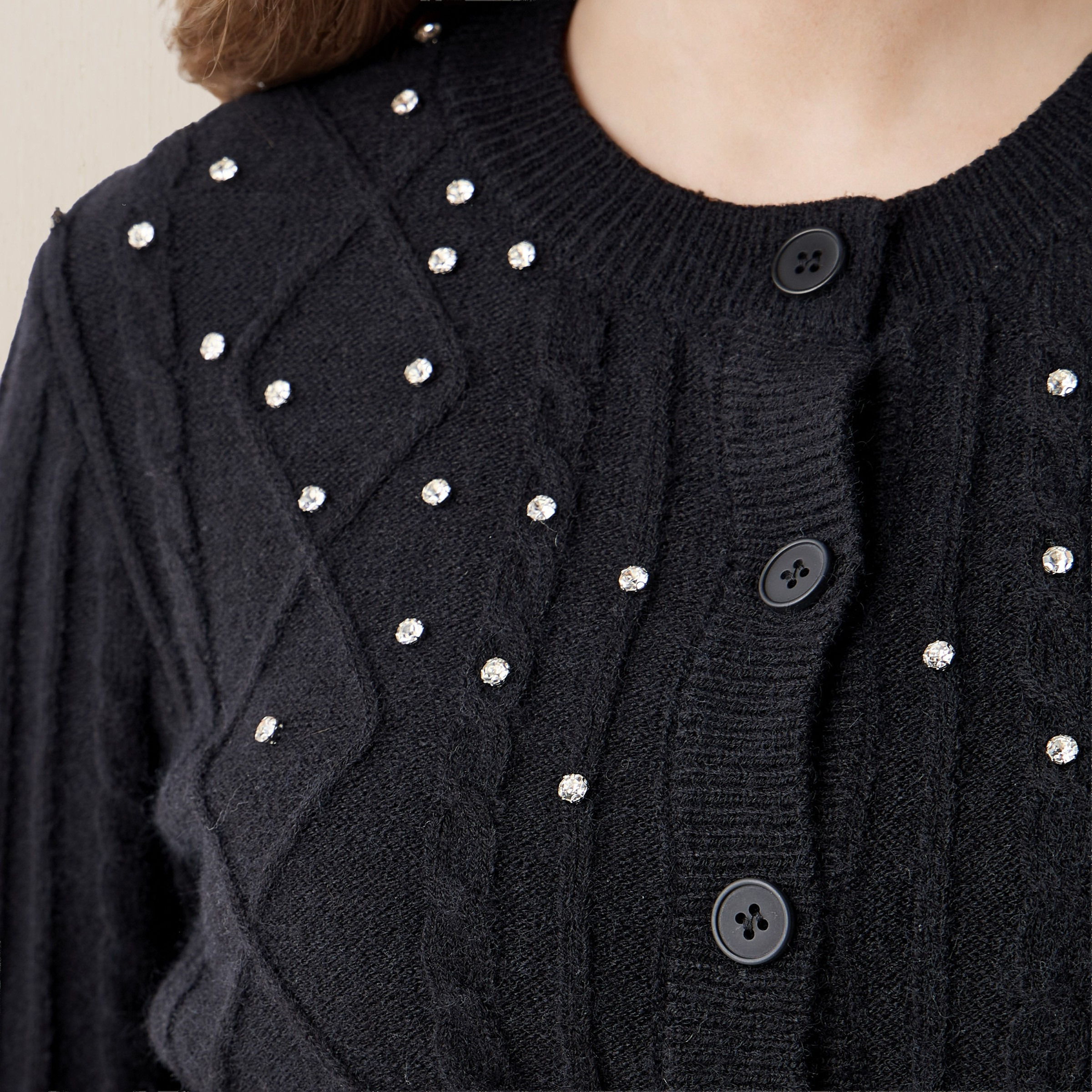 Lee Cooper Regular Fit Cardigan with Embellishment Cotton-women-winterwear-cardigansandjumpers-cardigans-image-5