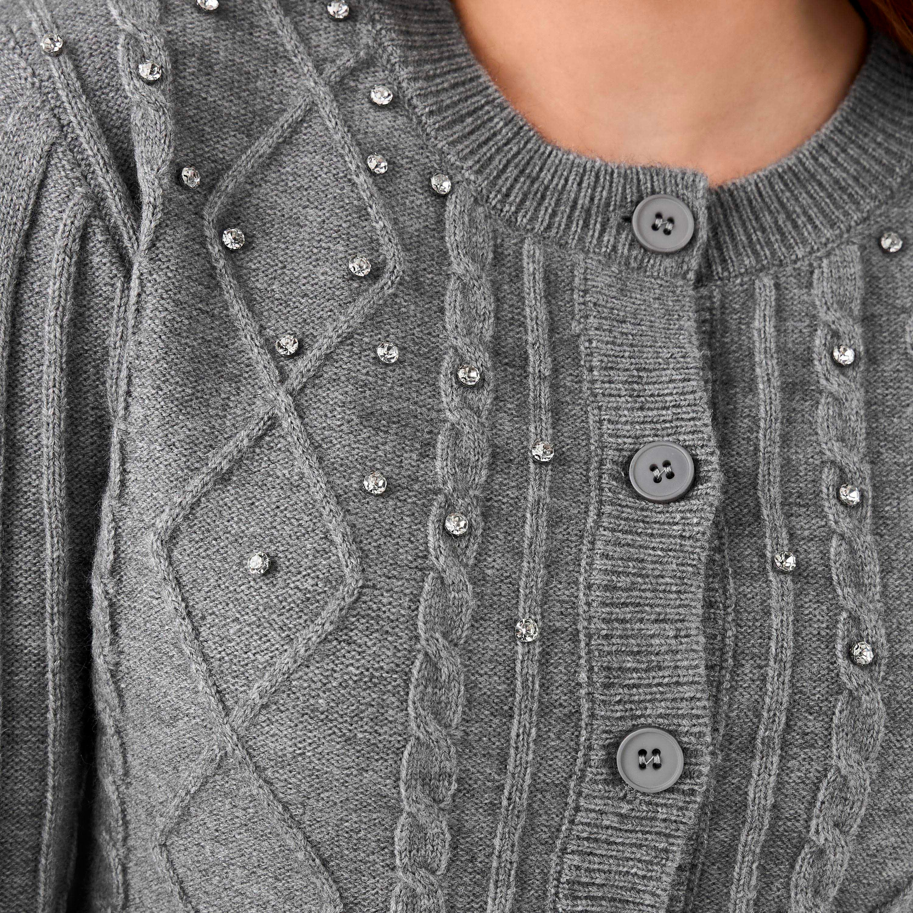 كارديجان قطن بقصّة عادية مزين من لي كوبر-women-winterwear-cardigansandjumpers-cardigans-image-15