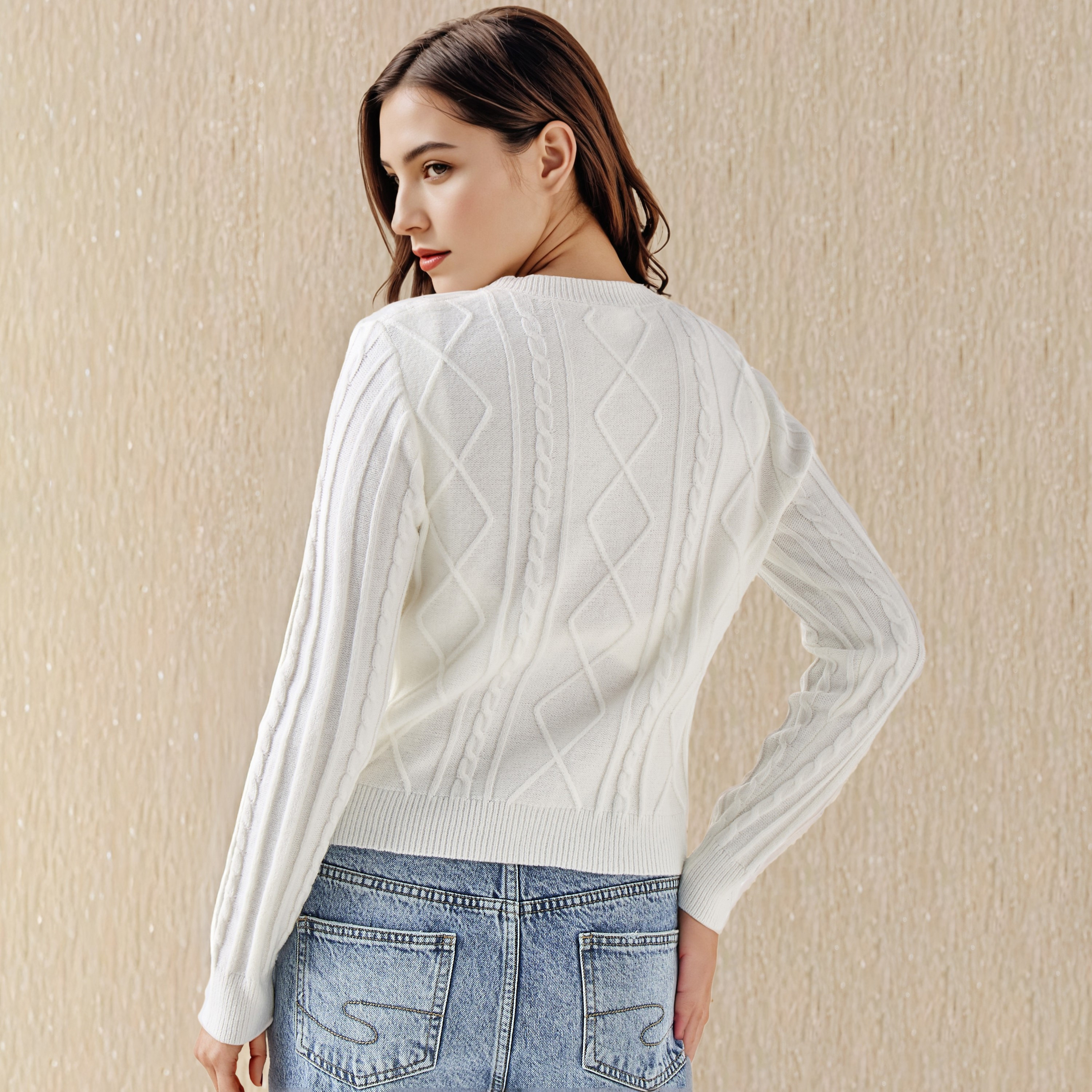 Lee Cooper Regular Fit Cardigan with Embellishment Cotton-women-winterwear-cardigansandjumpers-cardigans-image-3