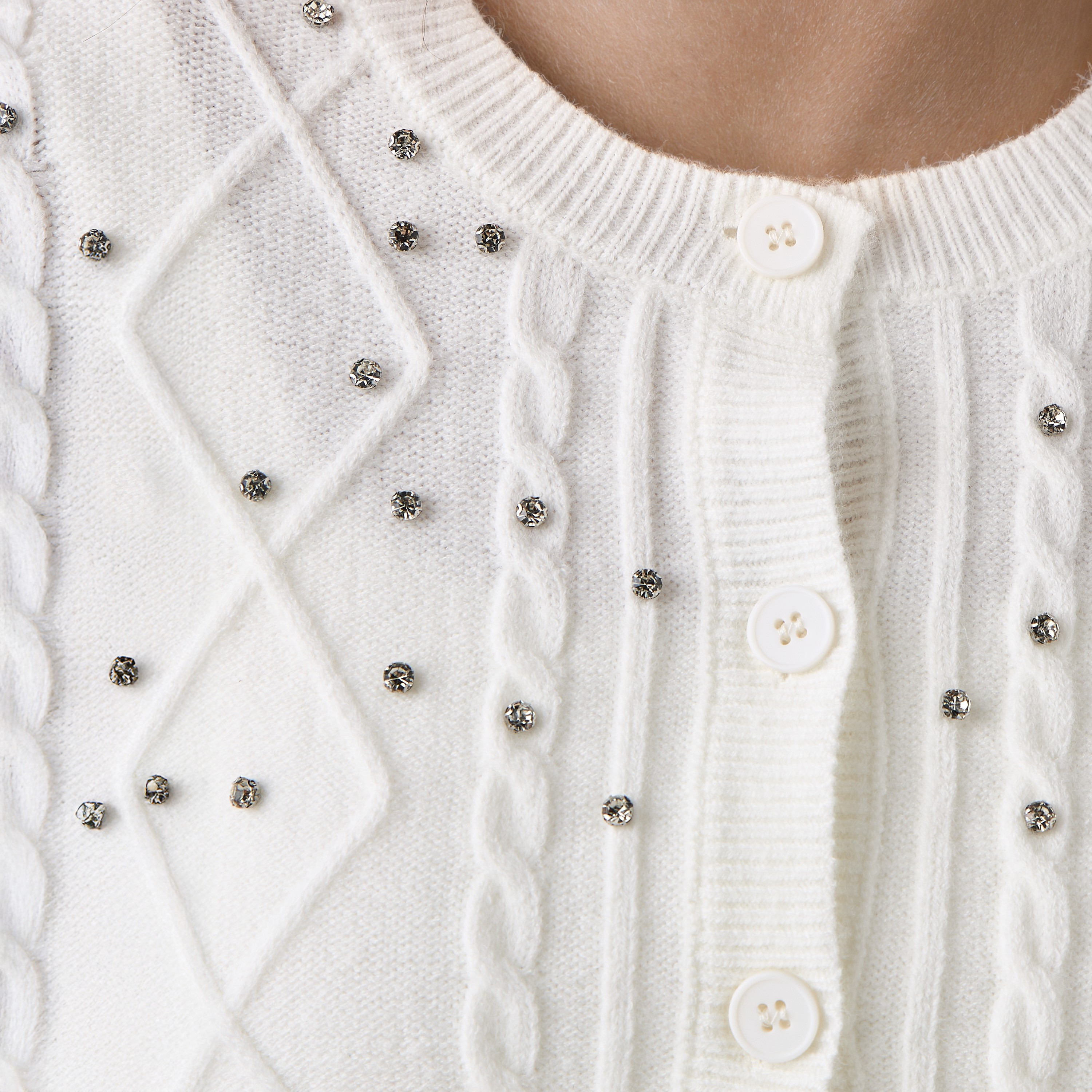 Lee Cooper Regular Fit Cardigan with Embellishment Cotton-women-winterwear-cardigansandjumpers-cardigans-image-5