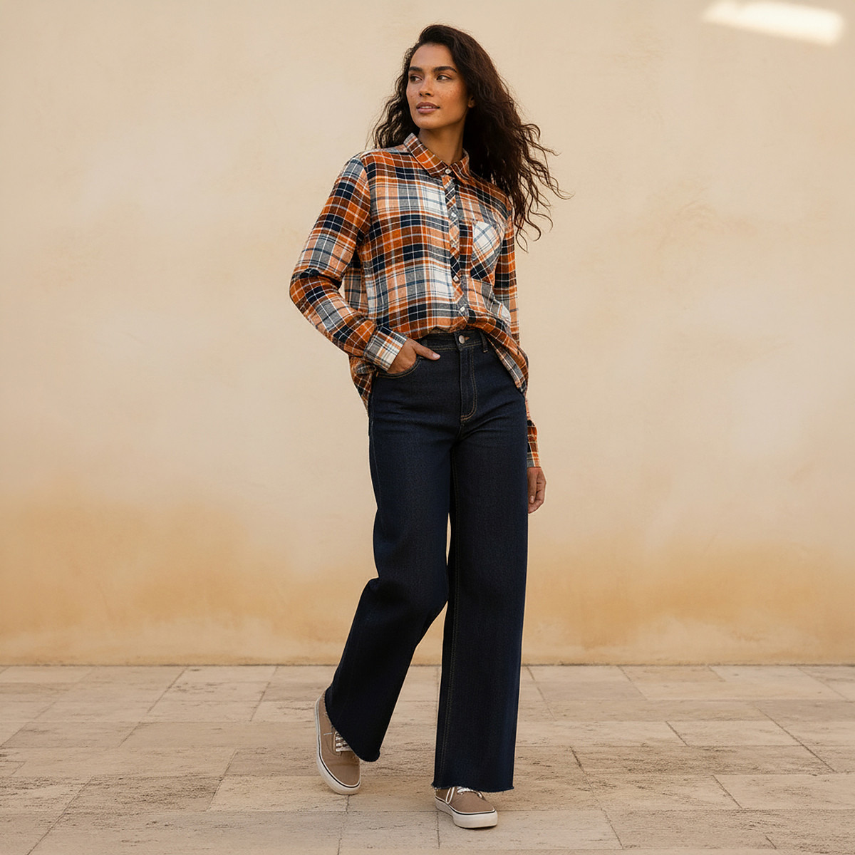 قميص فيسكوز بجيب من لي كوبر-women-clothing-shirtsandblouses-shirts-image-3