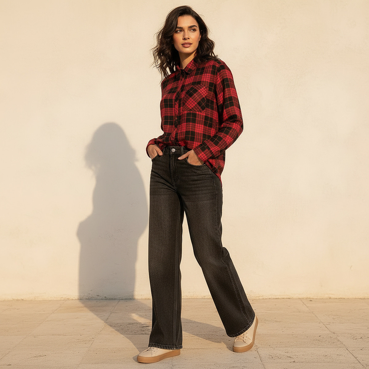 قميص فيسكوز بجيب من لي كوبر-women-clothing-shirtsandblouses-shirts-image-3