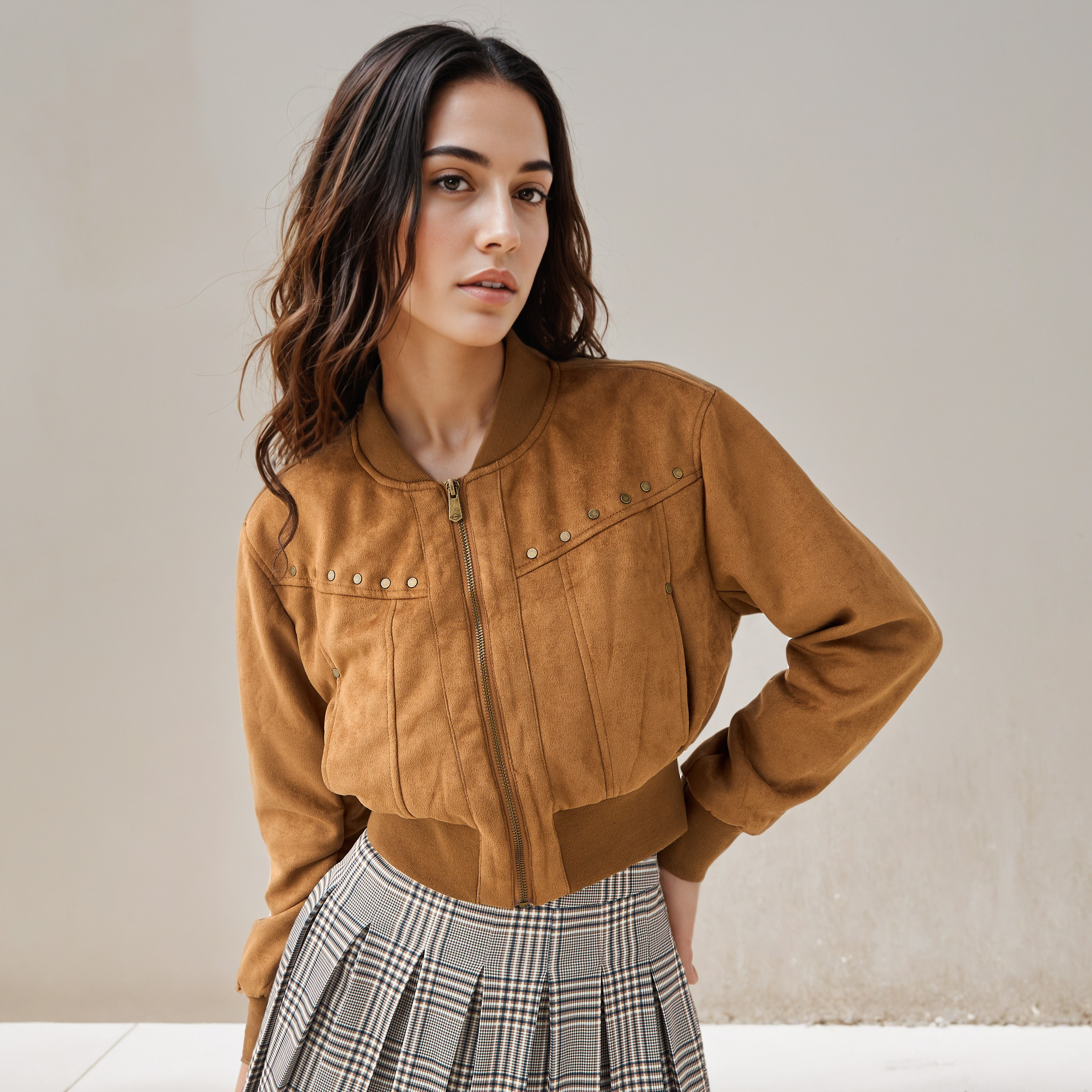جاكيت بومبر قصير مزين من لي كوبر-women-winterwear-coatsandjackets-jackets-image-6