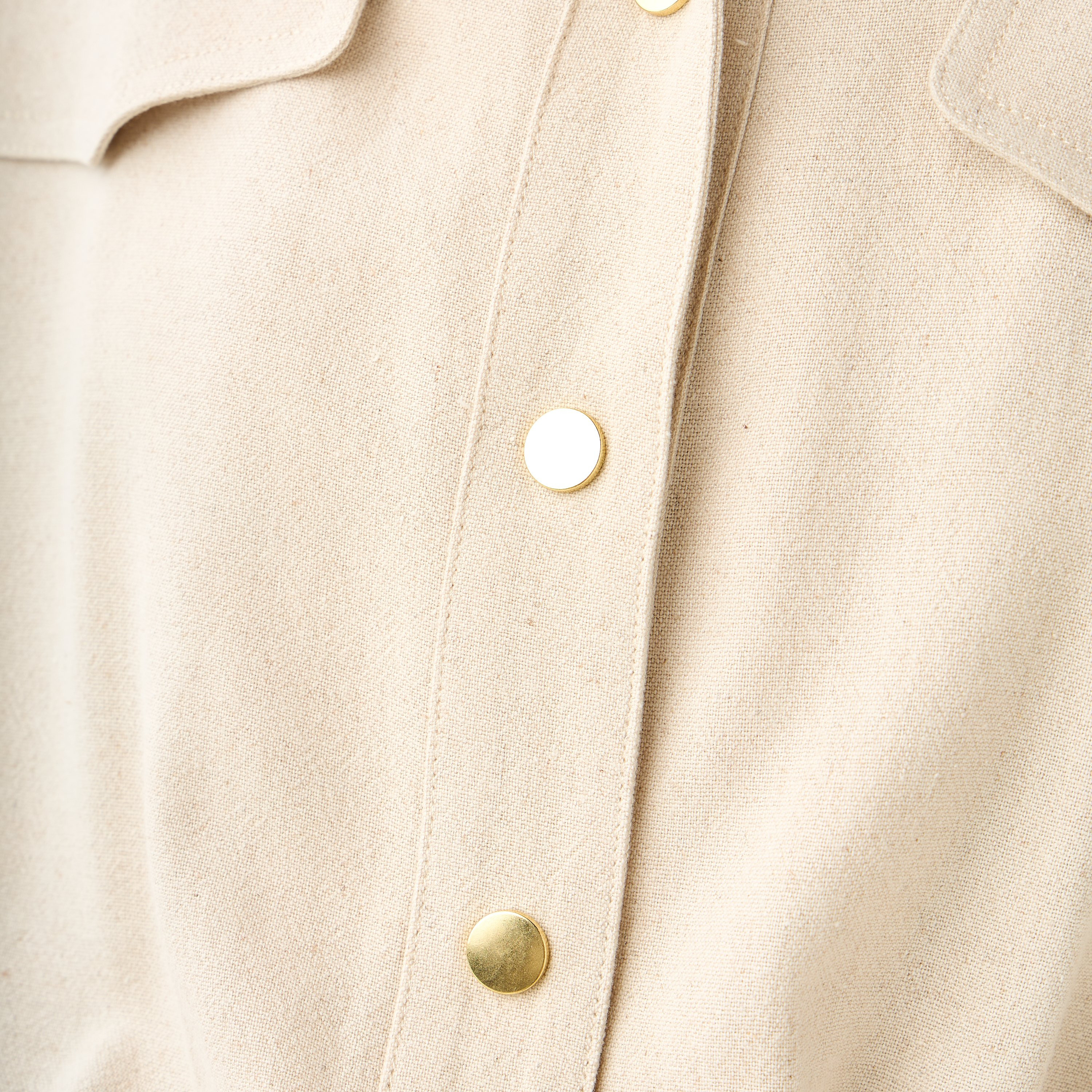 Lee Cooper Cropped Collared Linen Blend Jacket-women-winterwear-coatsandjackets-jackets-image-5