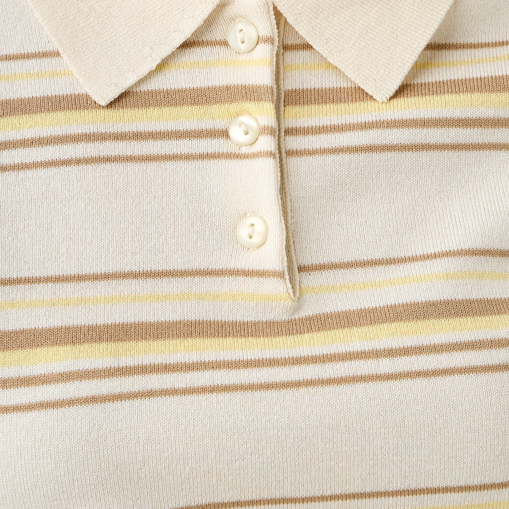 Lee Cooper Striped Linen Blend Polo T-shirt-women-clothing-tshirts-image-5