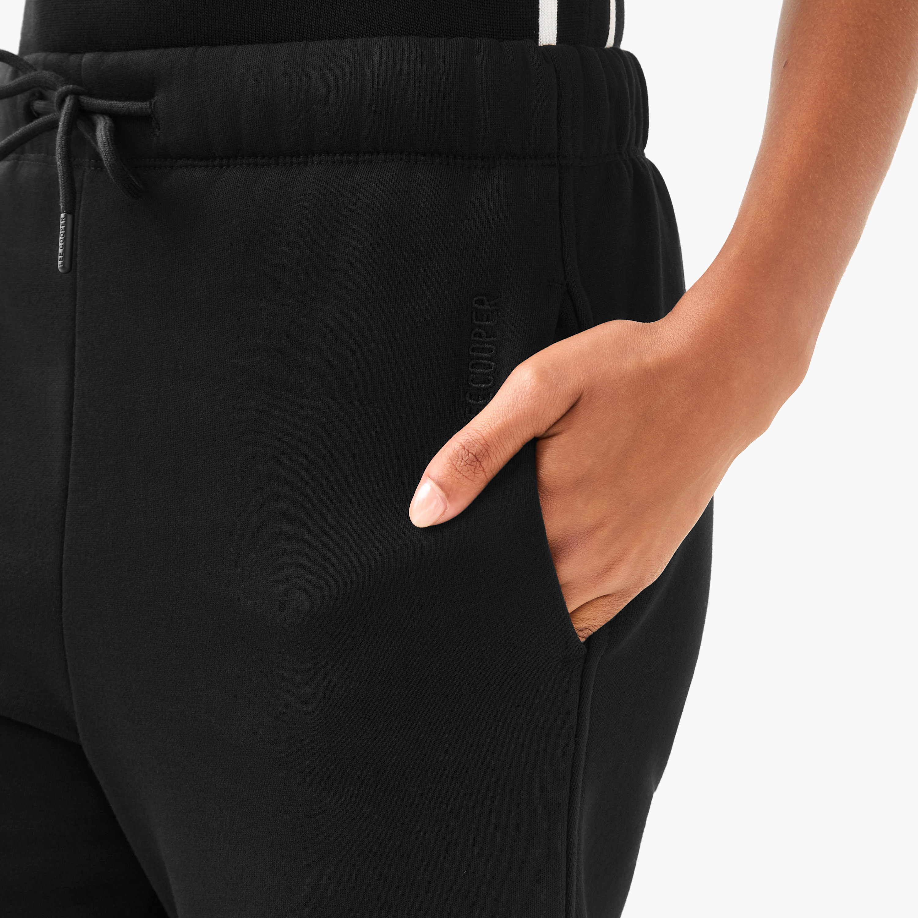Lee Cooper Relaxed Fit Joggers with Drawstring Closure-women-clothing-bottoms-joggers-image-5
