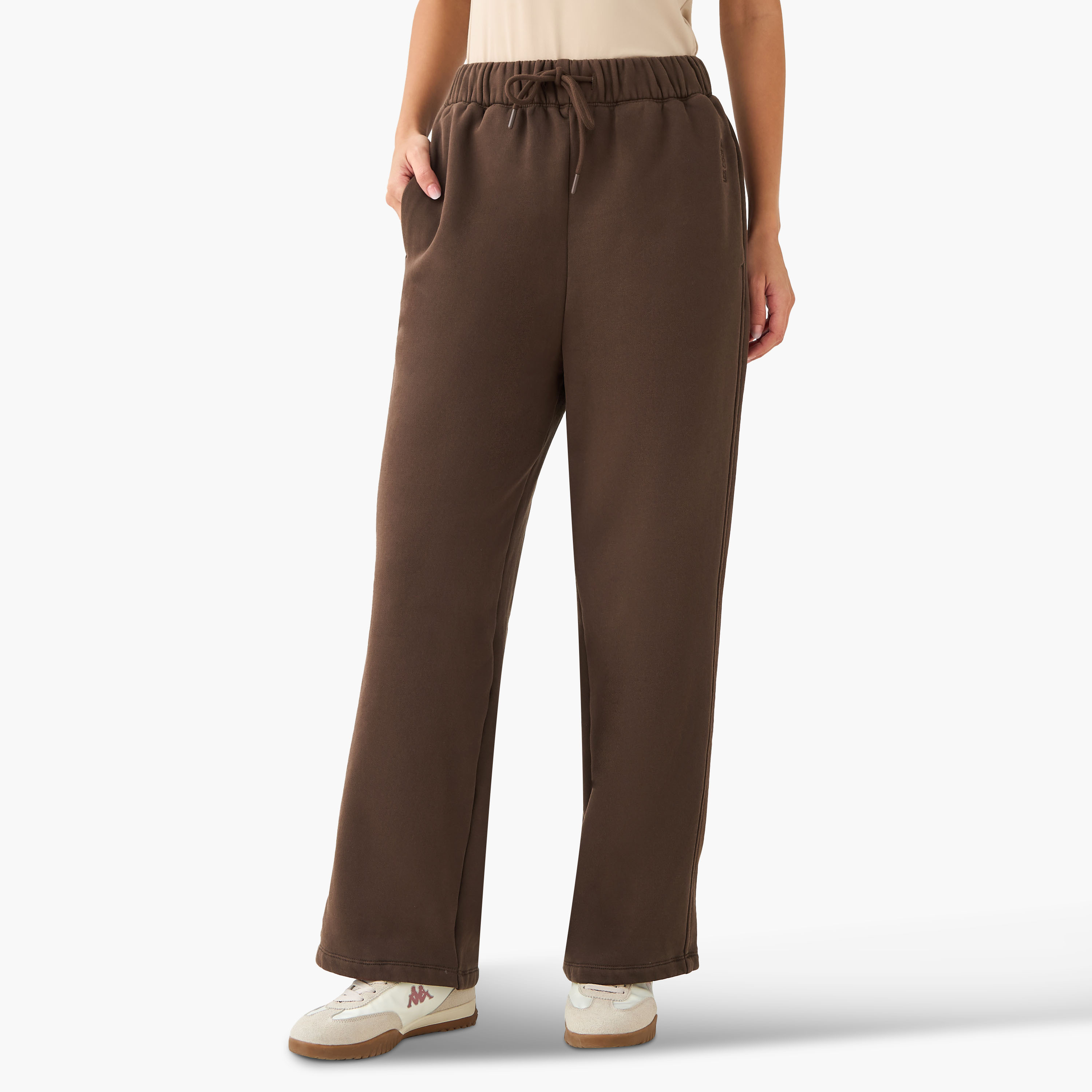Lee Cooper Relaxed Fit Track Pants with Pockets-women-clothing-bottoms-joggers-image-1