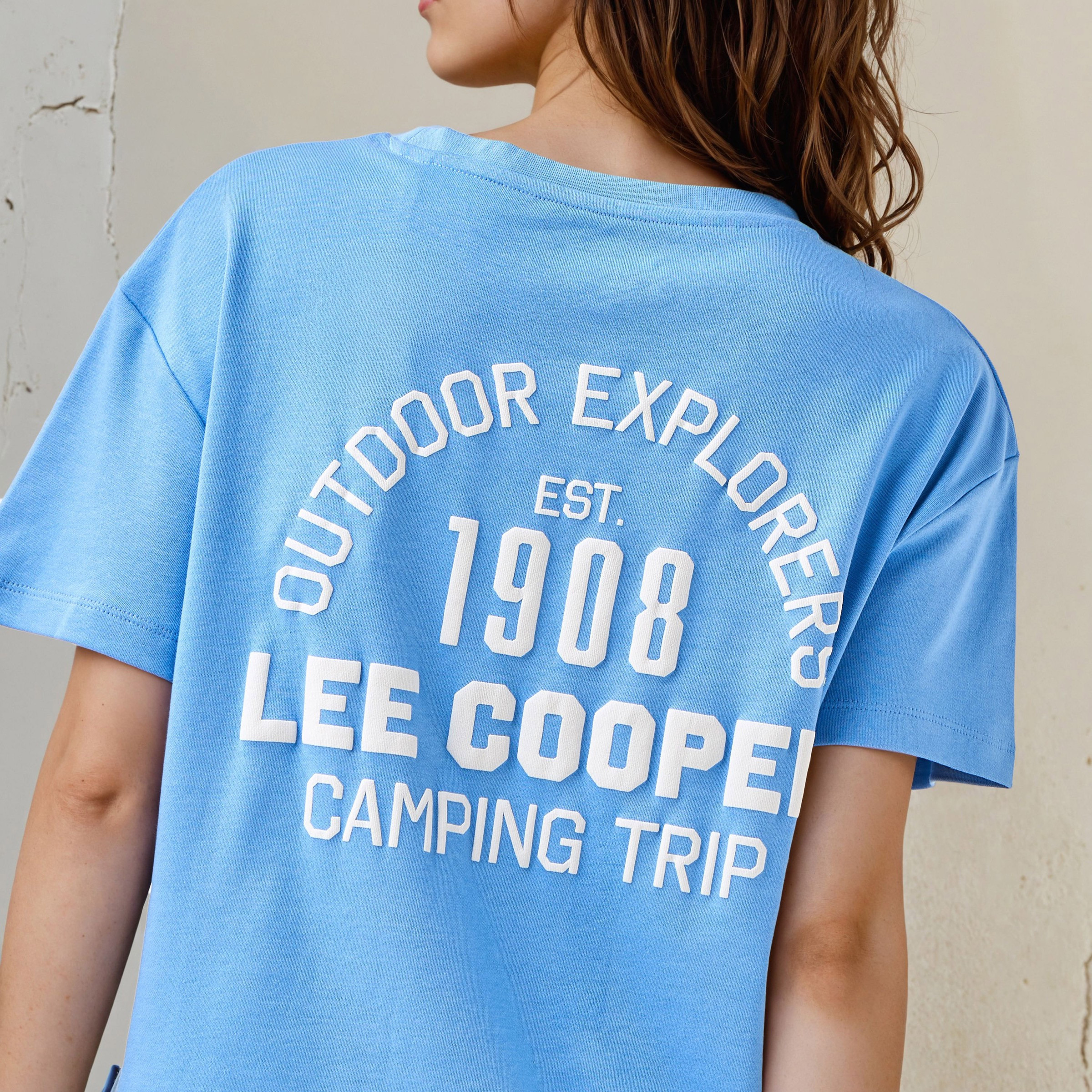 Lee Cooper T-shirt Regular Fit with Logo Print Cotton-women-clothing-tshirts-image-5
