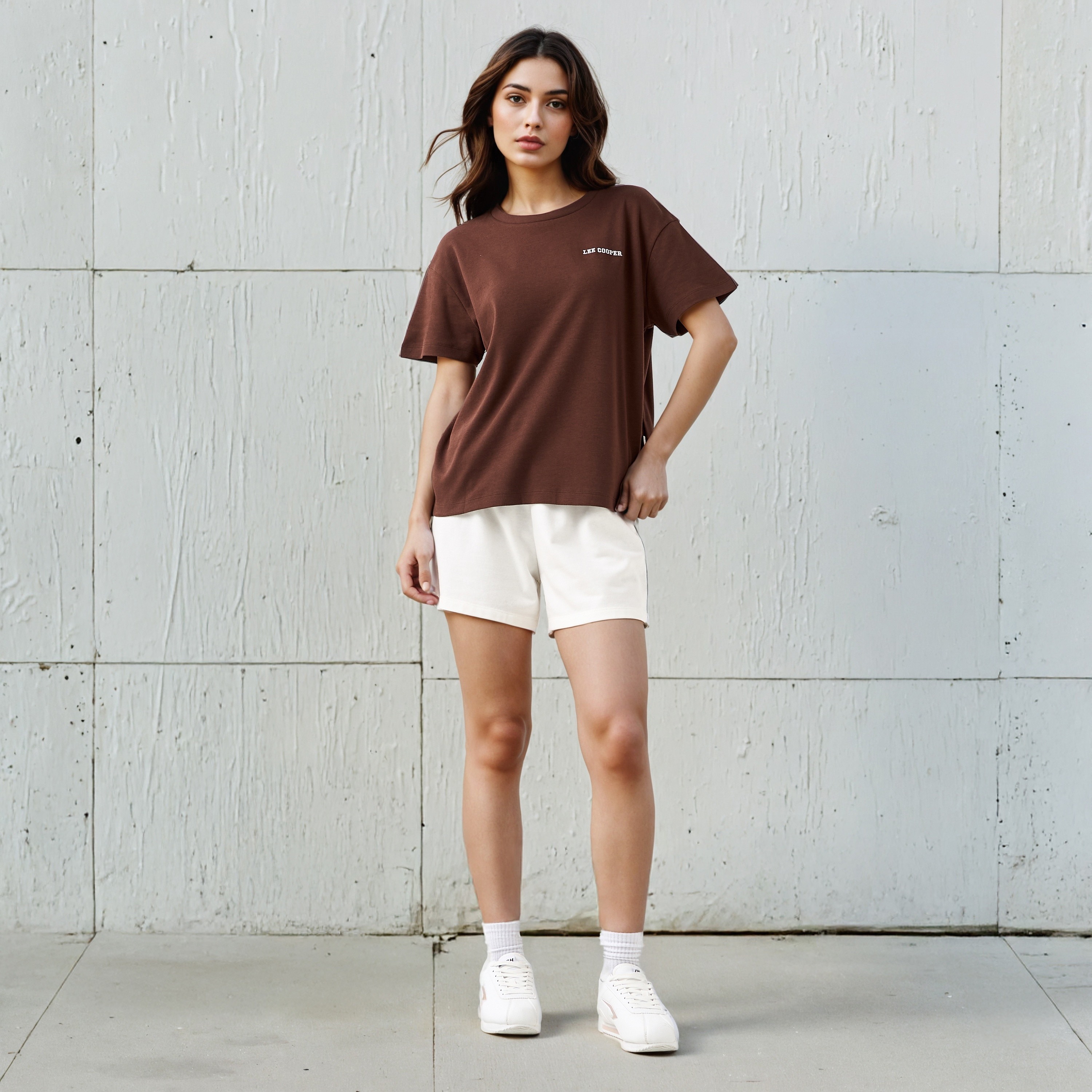 Lee Cooper T-shirt Regular Fit with Logo Print Cotton-women-clothing-tshirts-image-2