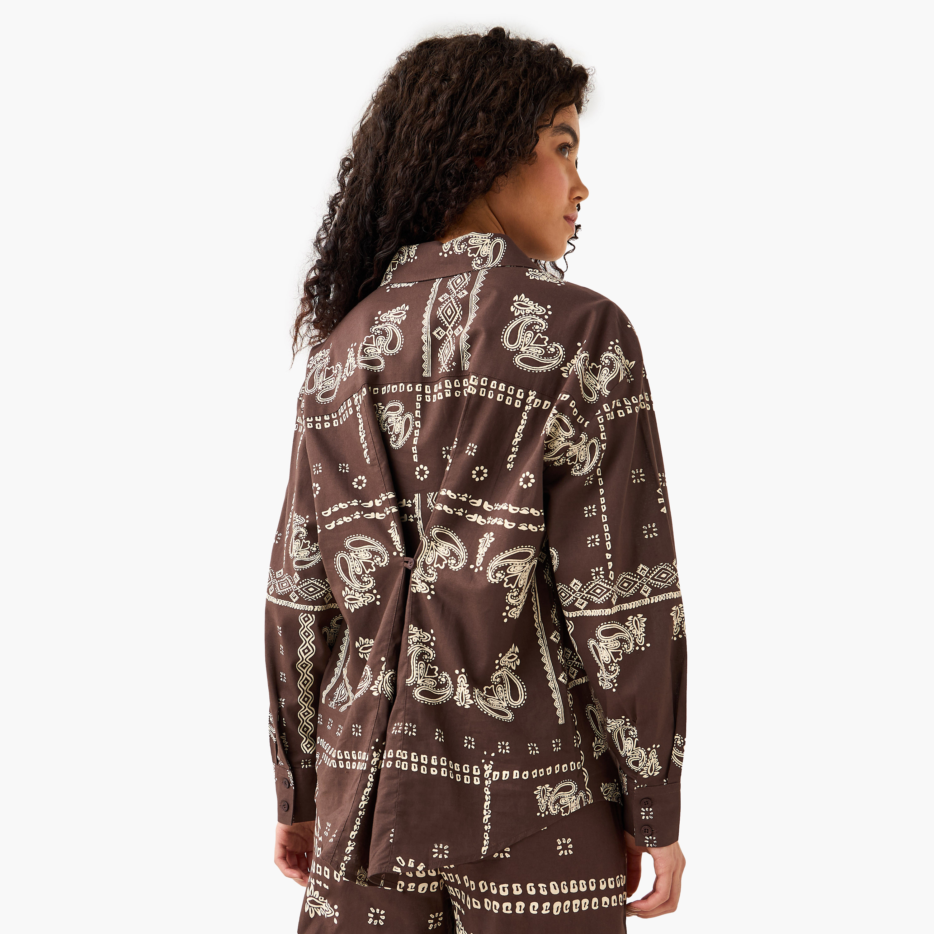 Lee Cooper Linen Blend Shirt with Paisley Print-women-clothing-shirtsandblouses-shirts-image-4