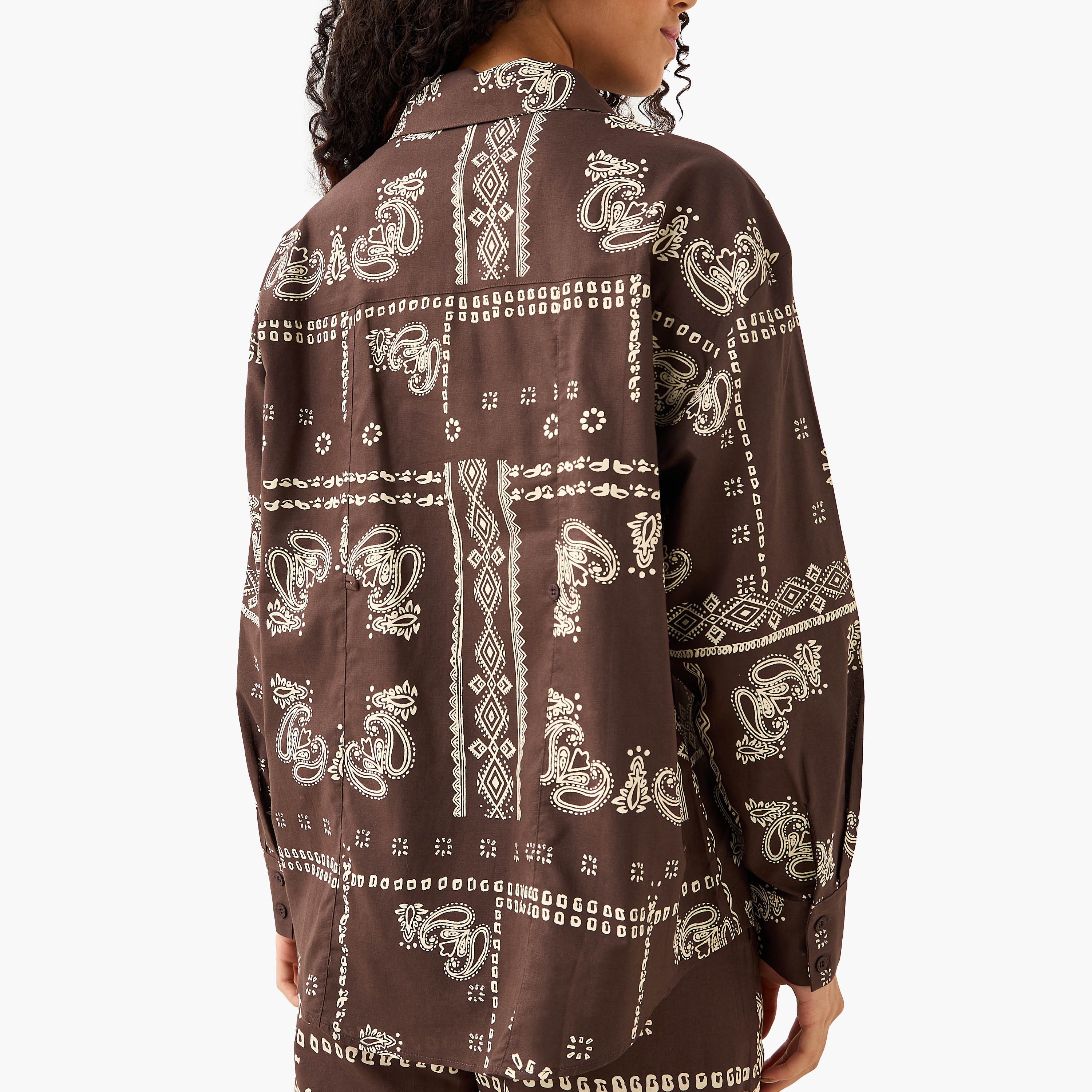 Lee Cooper Linen Blend Shirt with Paisley Print-women-clothing-shirtsandblouses-shirts-image-7