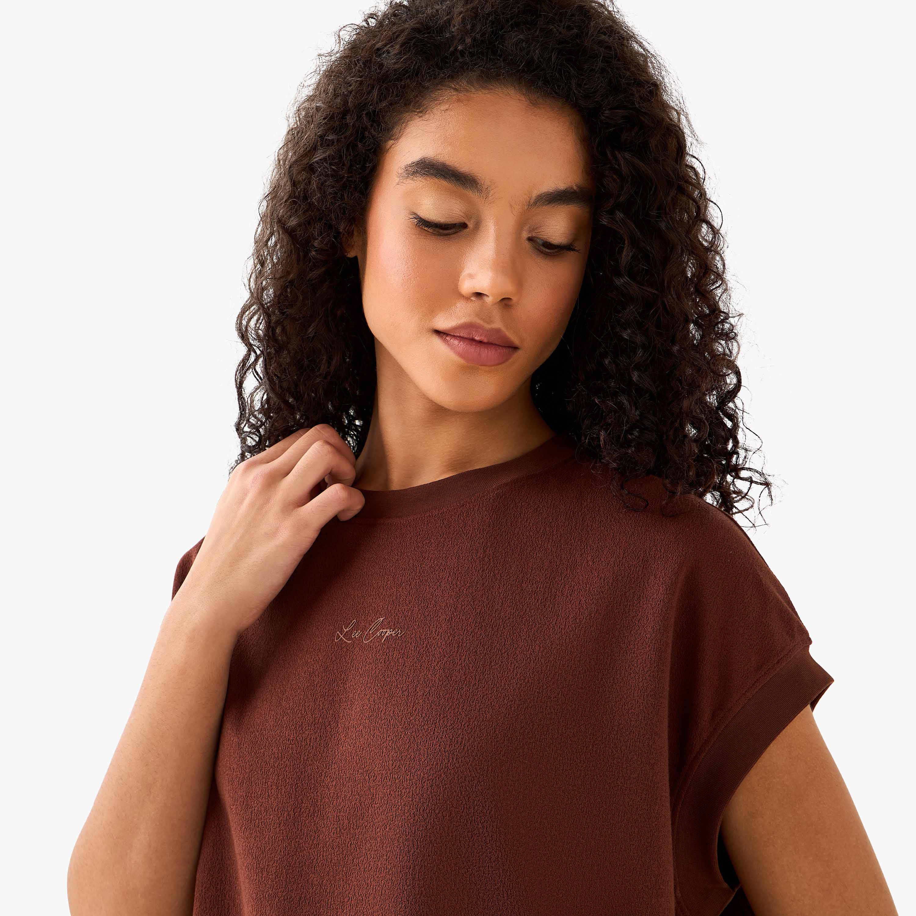 Lee Cooper Top with Textured Design-women-clothing-tshirts-image-1