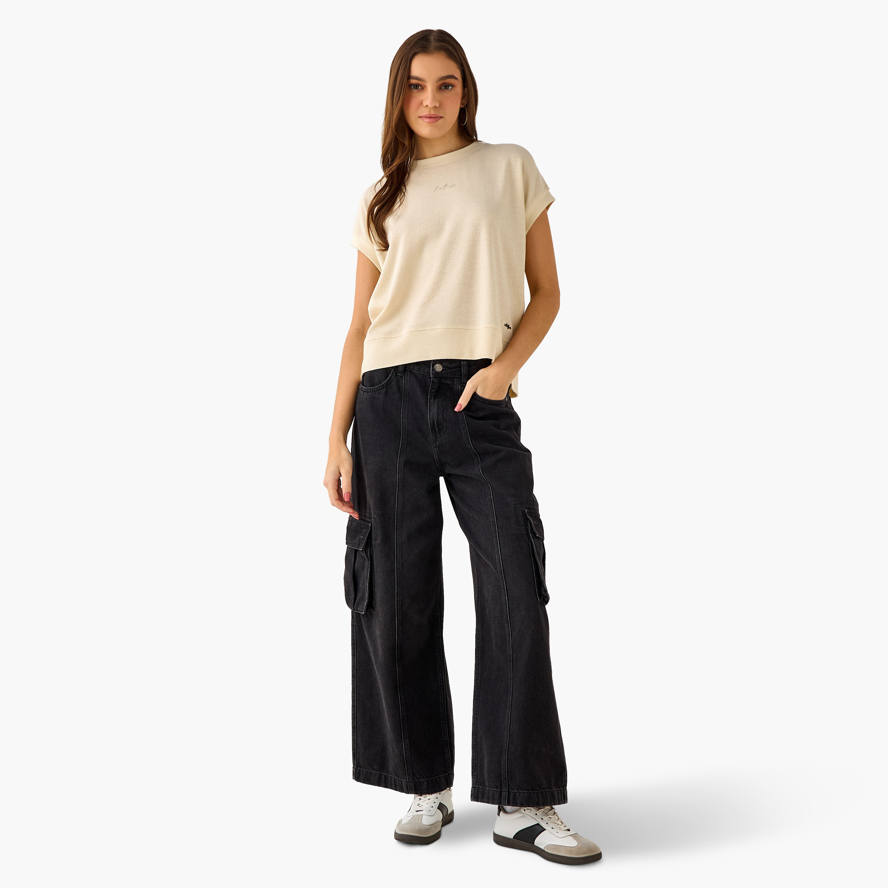 بلوزة بارزة الملمس من لي كوبر-women-clothing-tshirts-image-4
