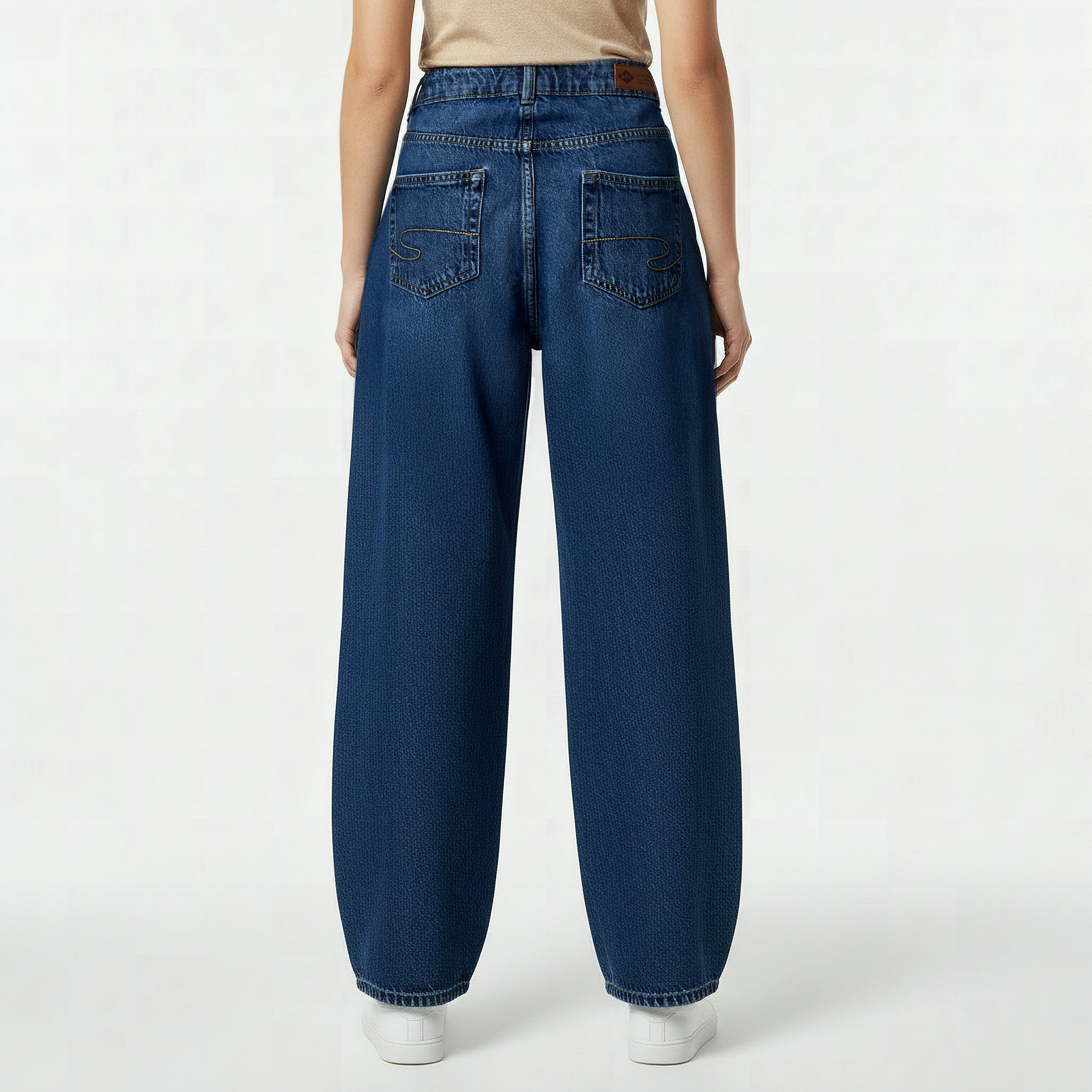 Lee Cooper Baggy Fit Cotton Jeans-women-clothing-bottoms-jeans-image-5