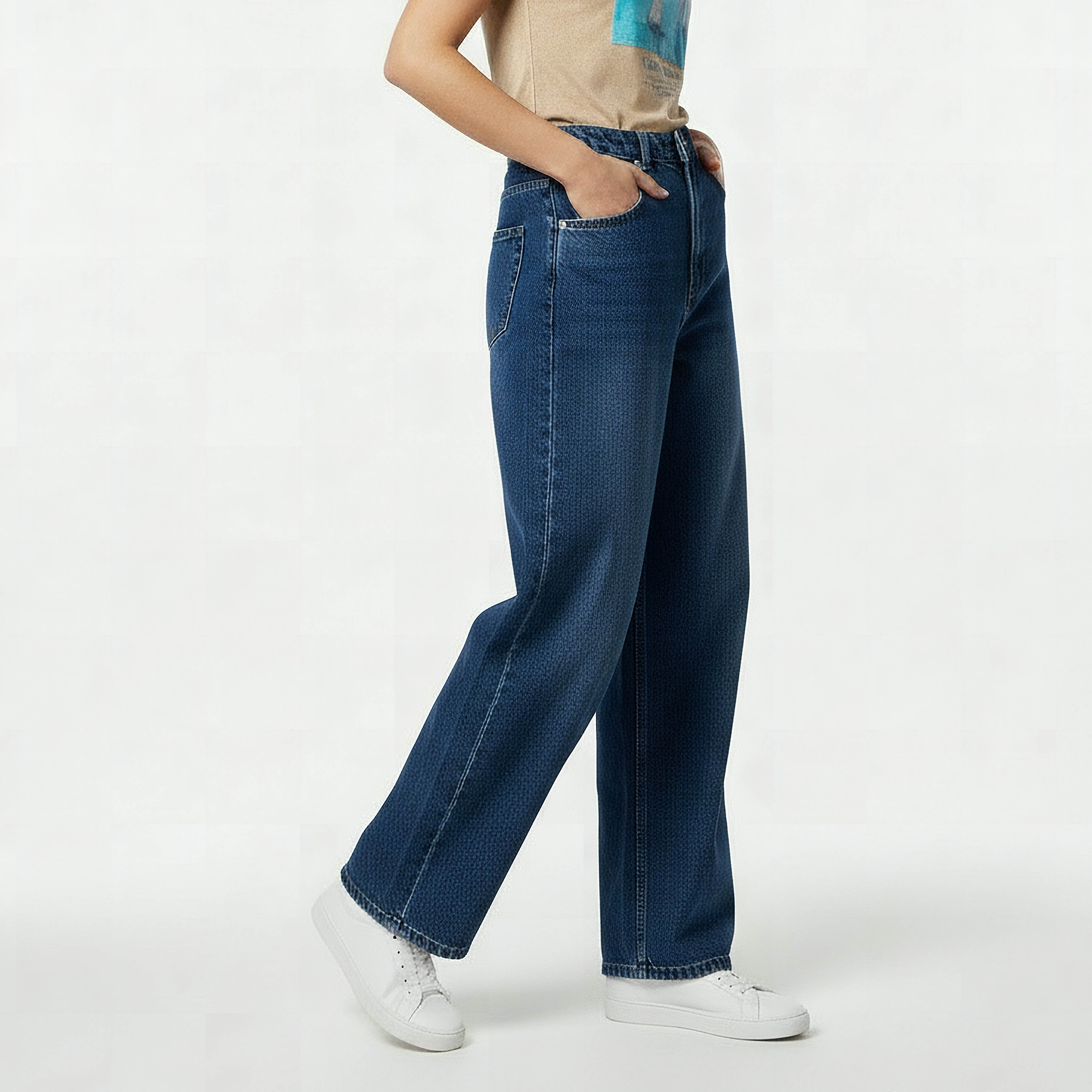 Lee Cooper Baggy Fit Cotton Jeans-women-clothing-bottoms-jeans-image-6