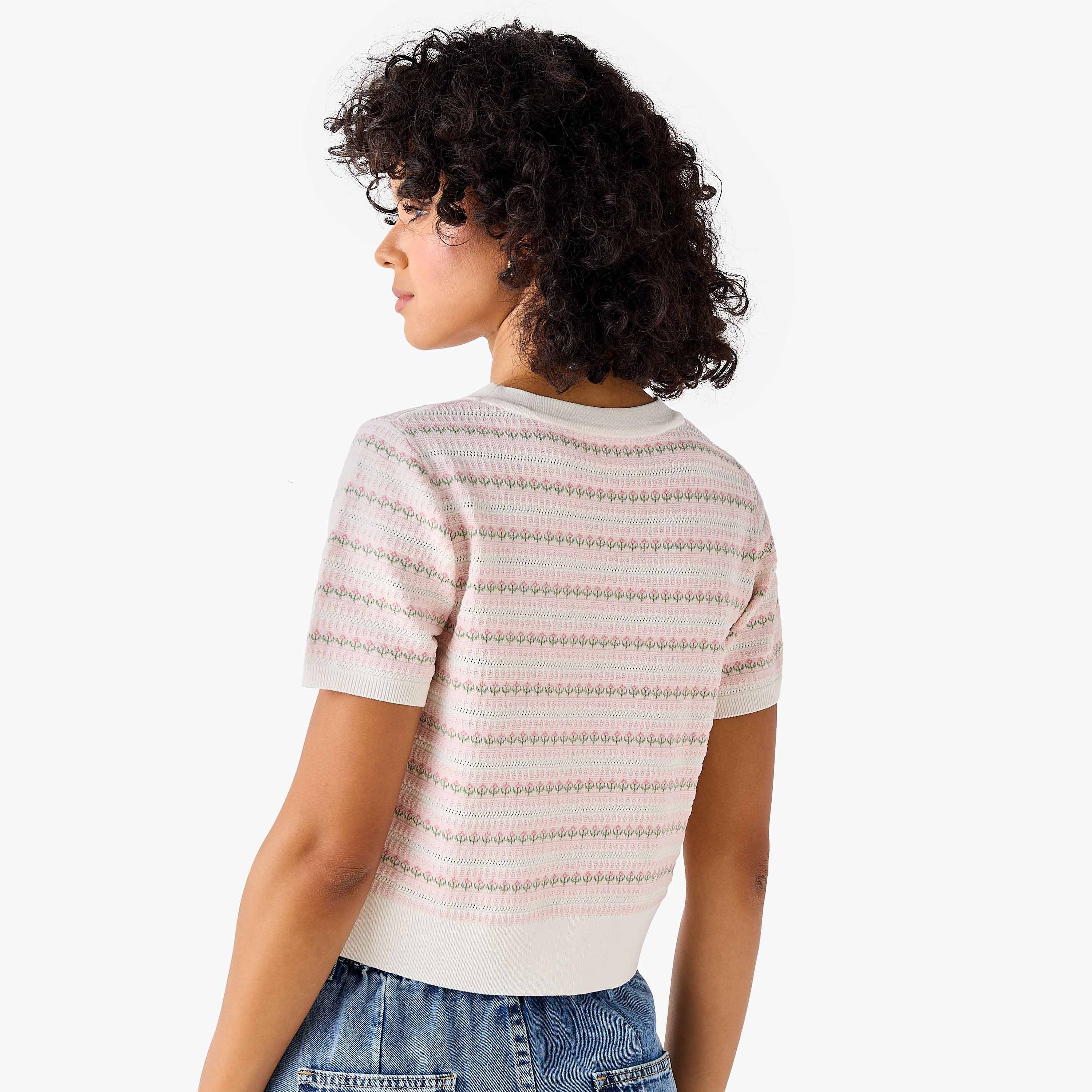 Lee Cooper Regular Fit Cardigan with Stripes-women-winterwear-cardigansandjumpers-cardigans-image-3