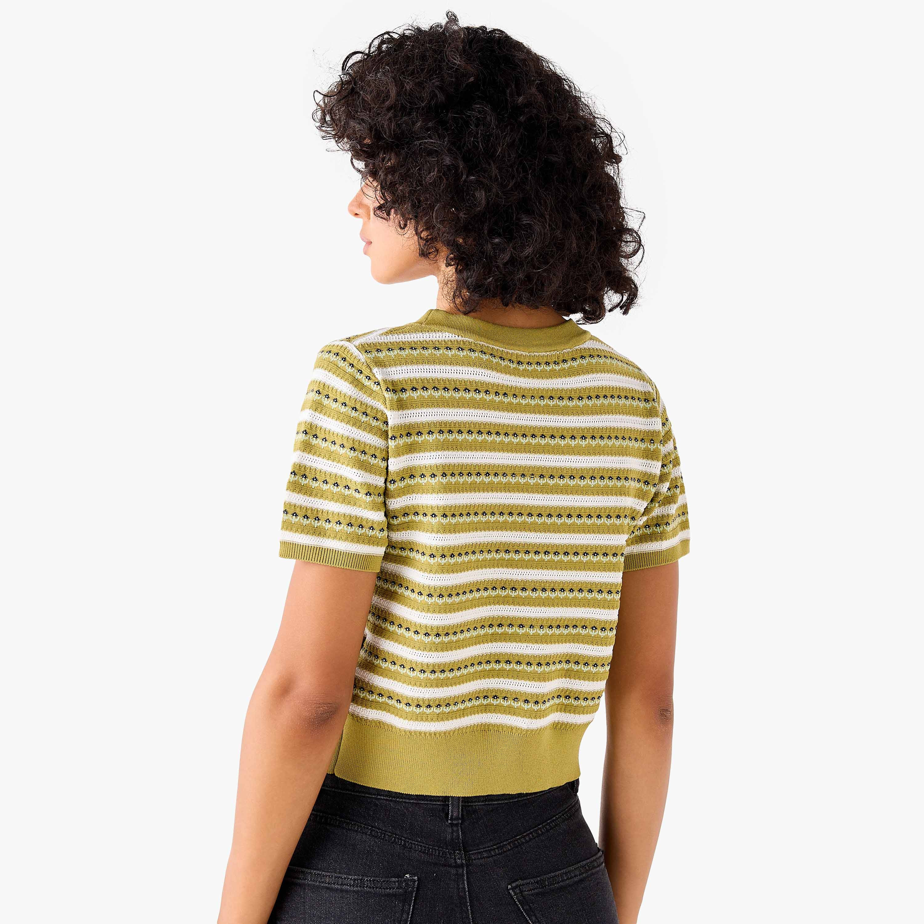 Lee Cooper Regular Fit Cardigan with Stripes-women-winterwear-cardigansandjumpers-cardigans-image-3
