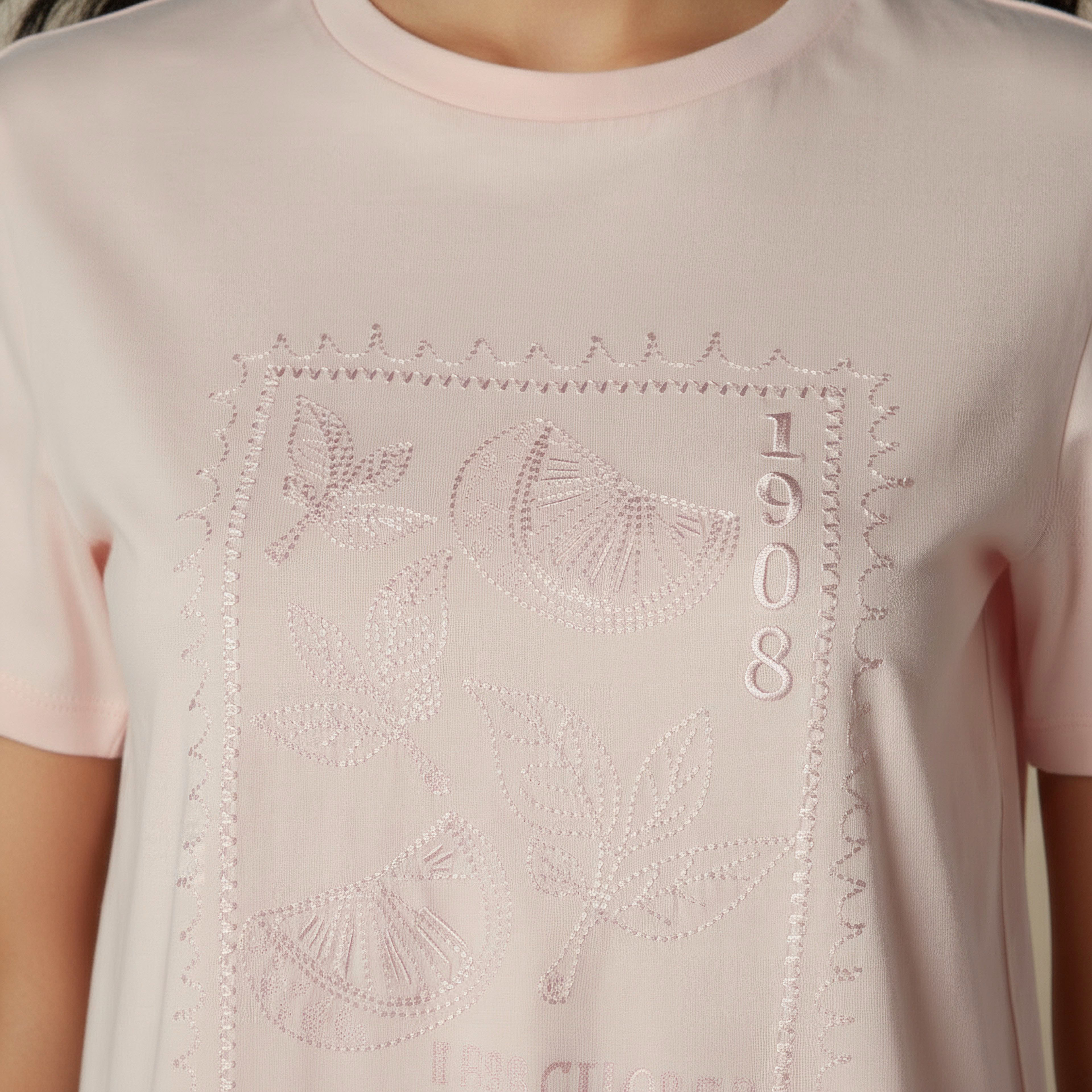 Lee Cooper Regular Fit Cotton T-shirt with Embroidery-women-clothing-tshirts-image-3
