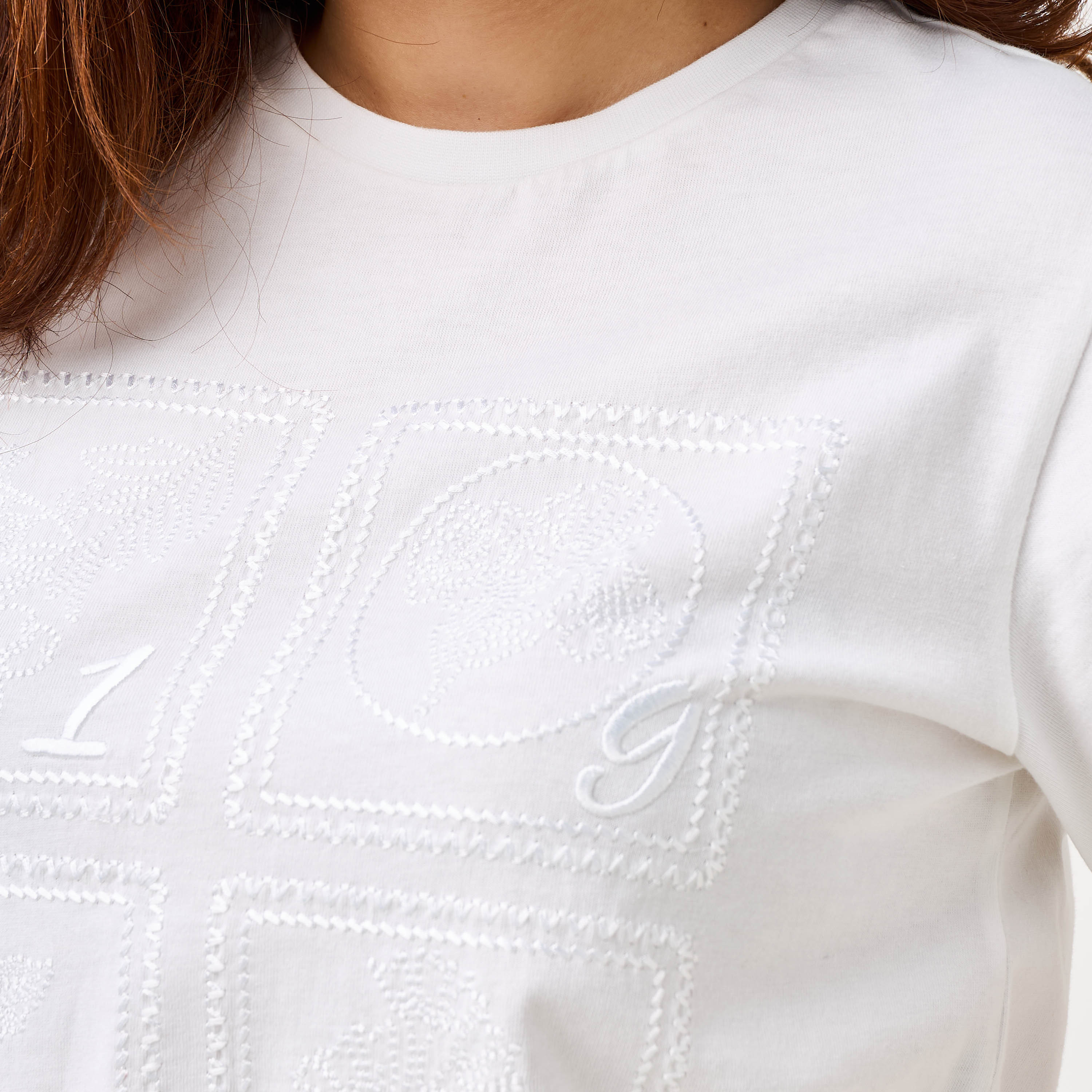 تيشيرت قطن بقصة عادية وتطريزات من لي كوبر-women-clothing-tshirts-image-6