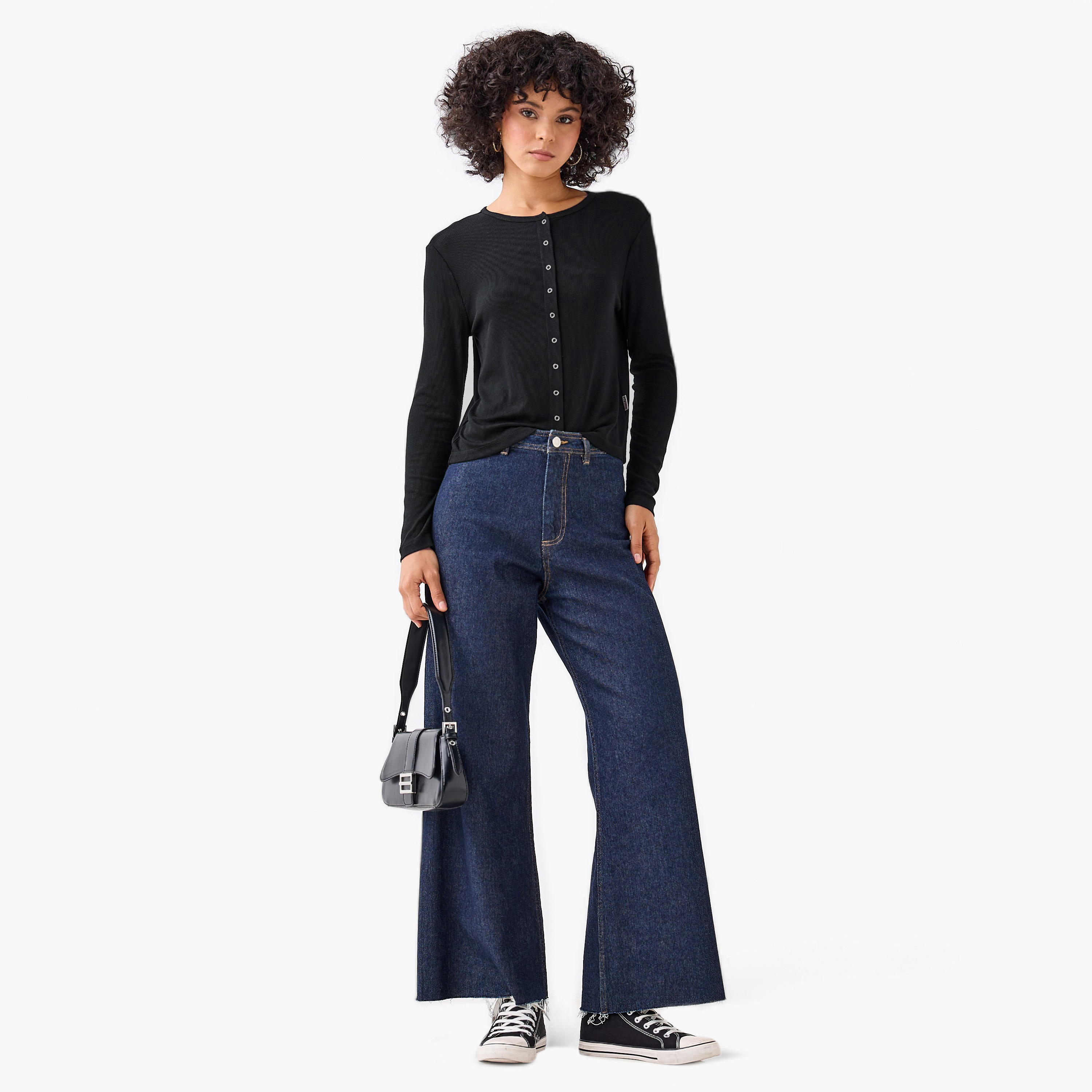 Lee Cooper Henley Top with Ribbed Texture and Round Neck-women-clothing-shirtsandblouses-blouses-image-2