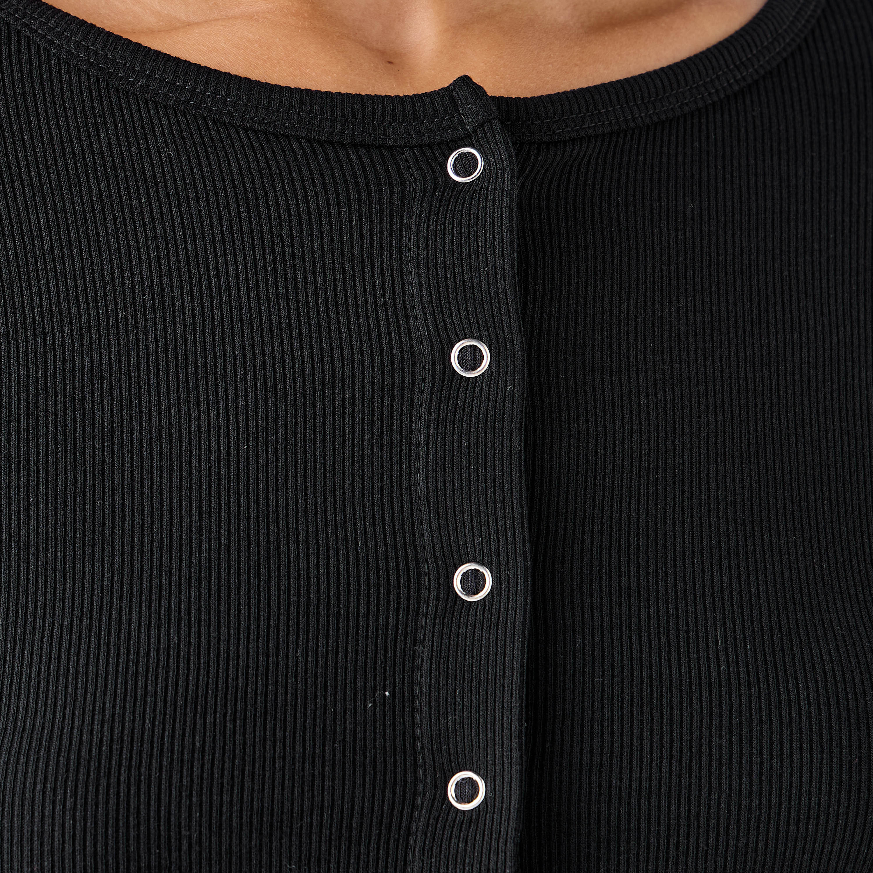 Lee Cooper Henley Top with Ribbed Texture and Round Neck-women-clothing-shirtsandblouses-blouses-image-4