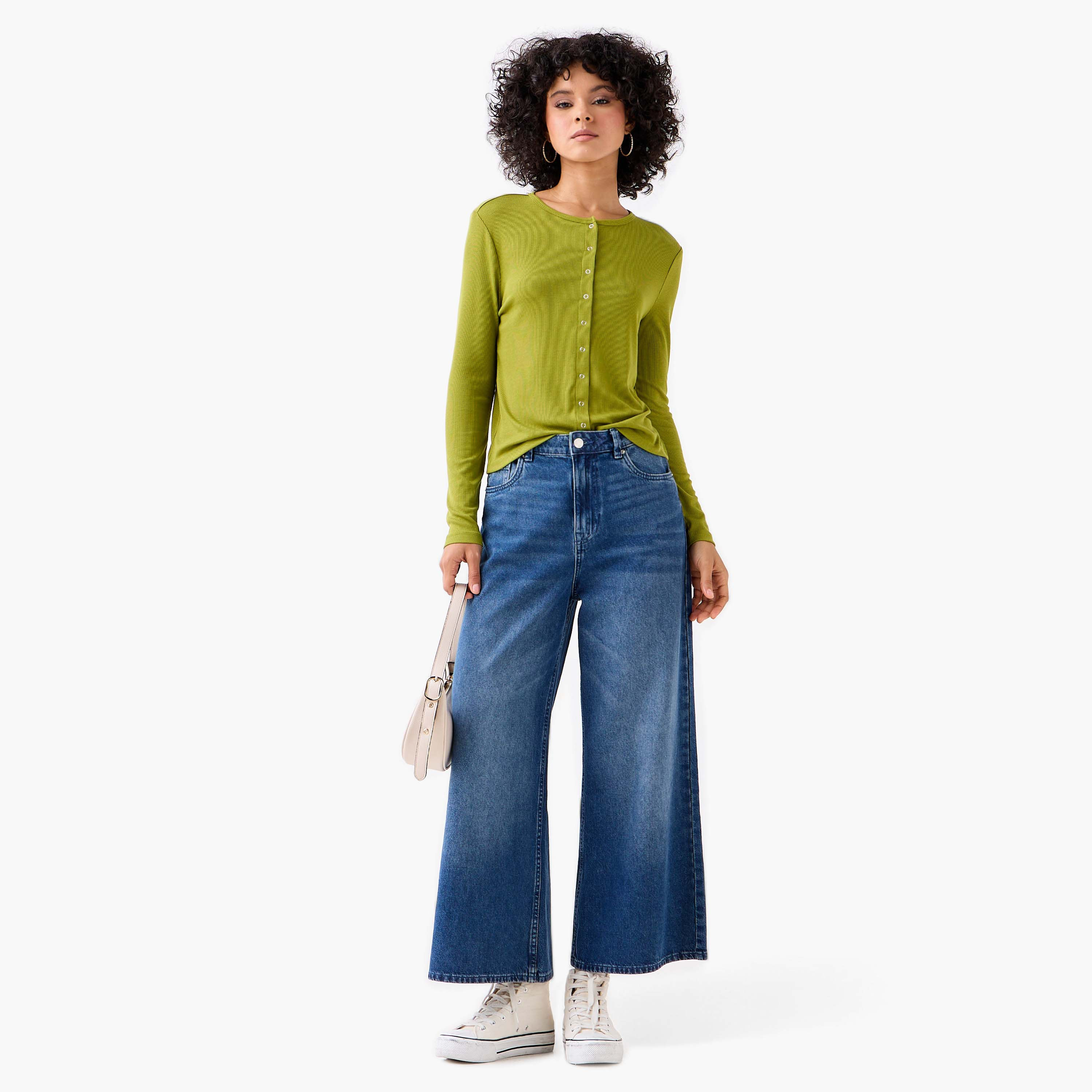 Lee Cooper Henley Top with Ribbed Texture and Round Neck-women-clothing-shirtsandblouses-blouses-image-2