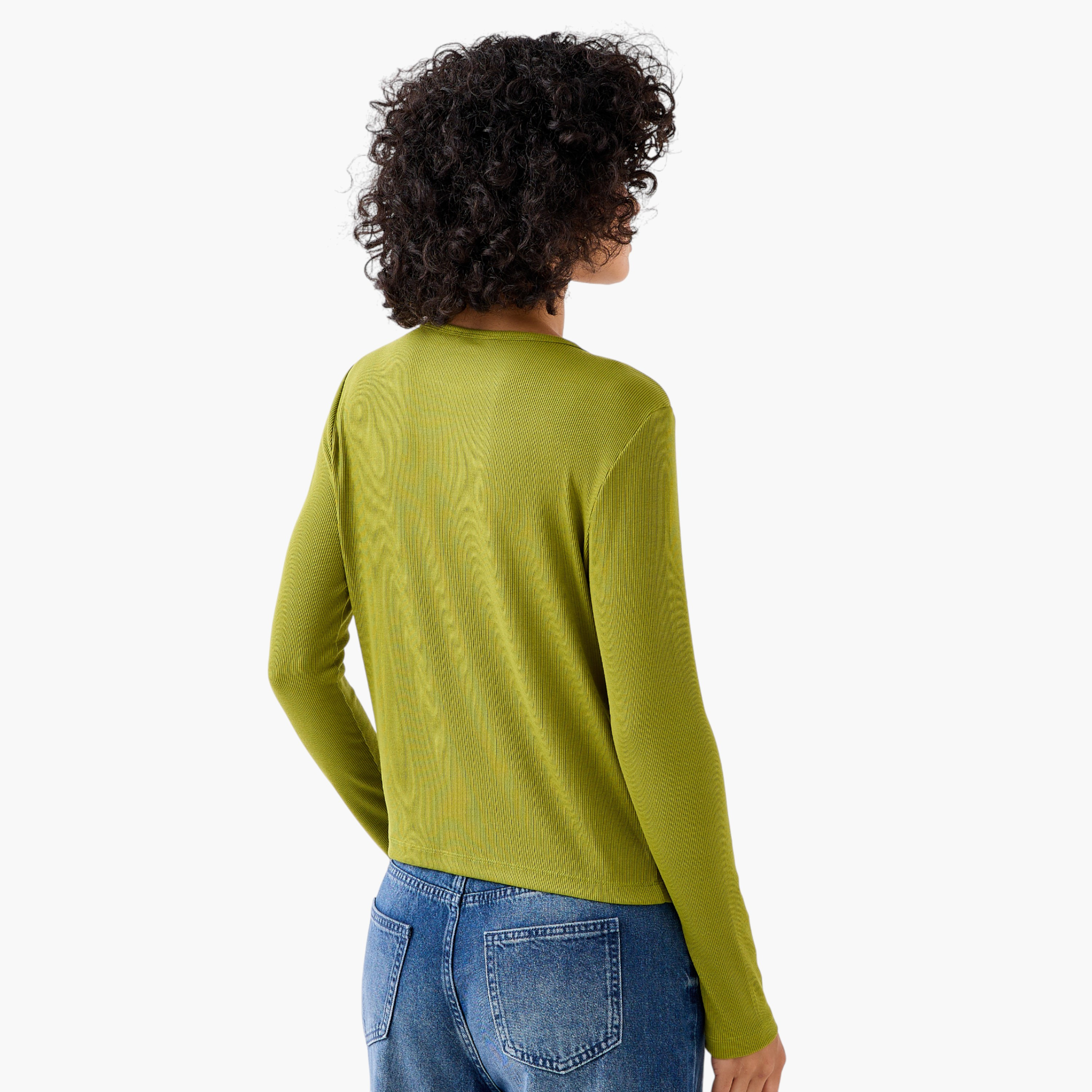 Lee Cooper Henley Top with Ribbed Texture and Round Neck-women-clothing-shirtsandblouses-blouses-image-3