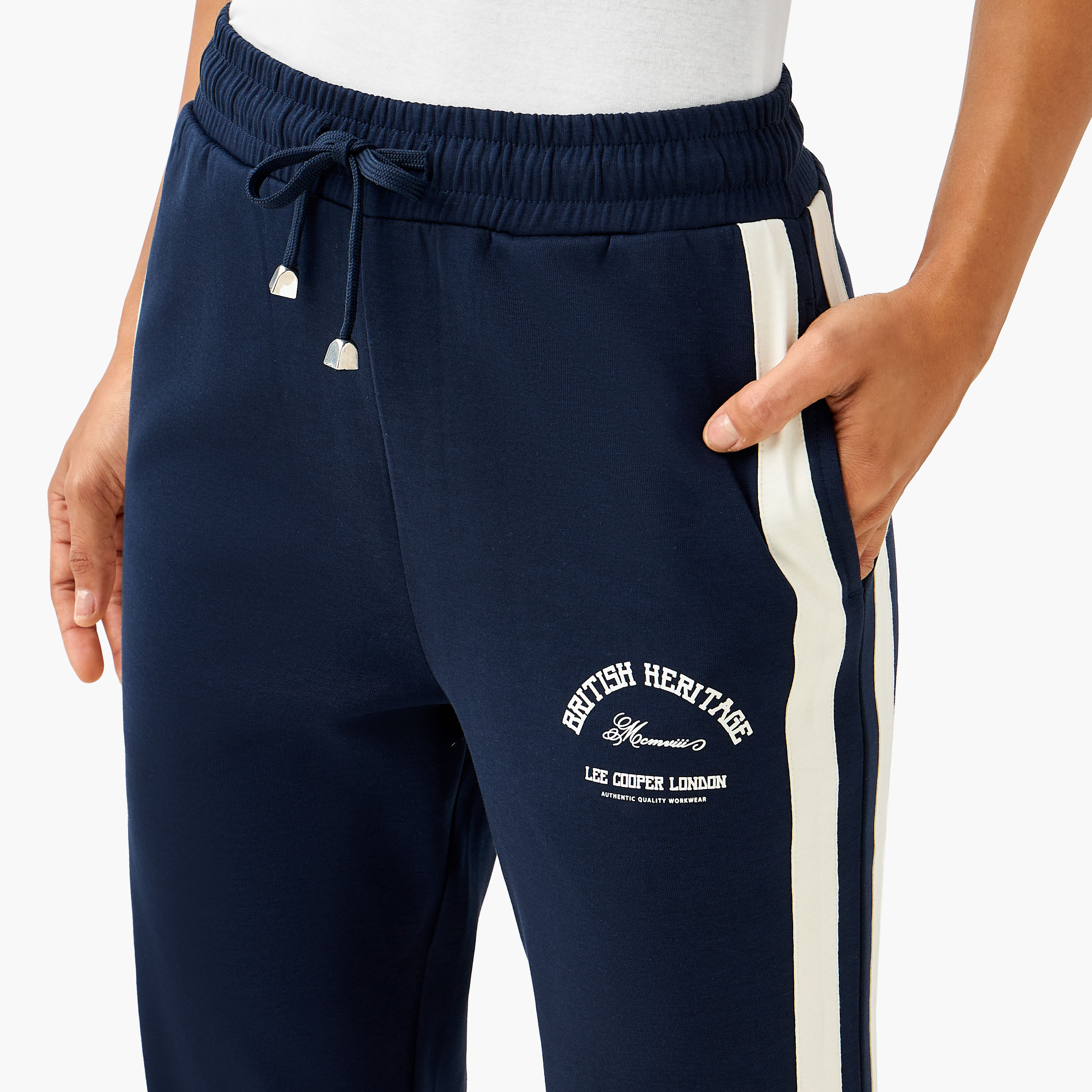 Lee Cooper Straight Fit Track Pants with Logo Print-women-clothing-sportswearandactivewear-trackpantsandtracksuits-image-4