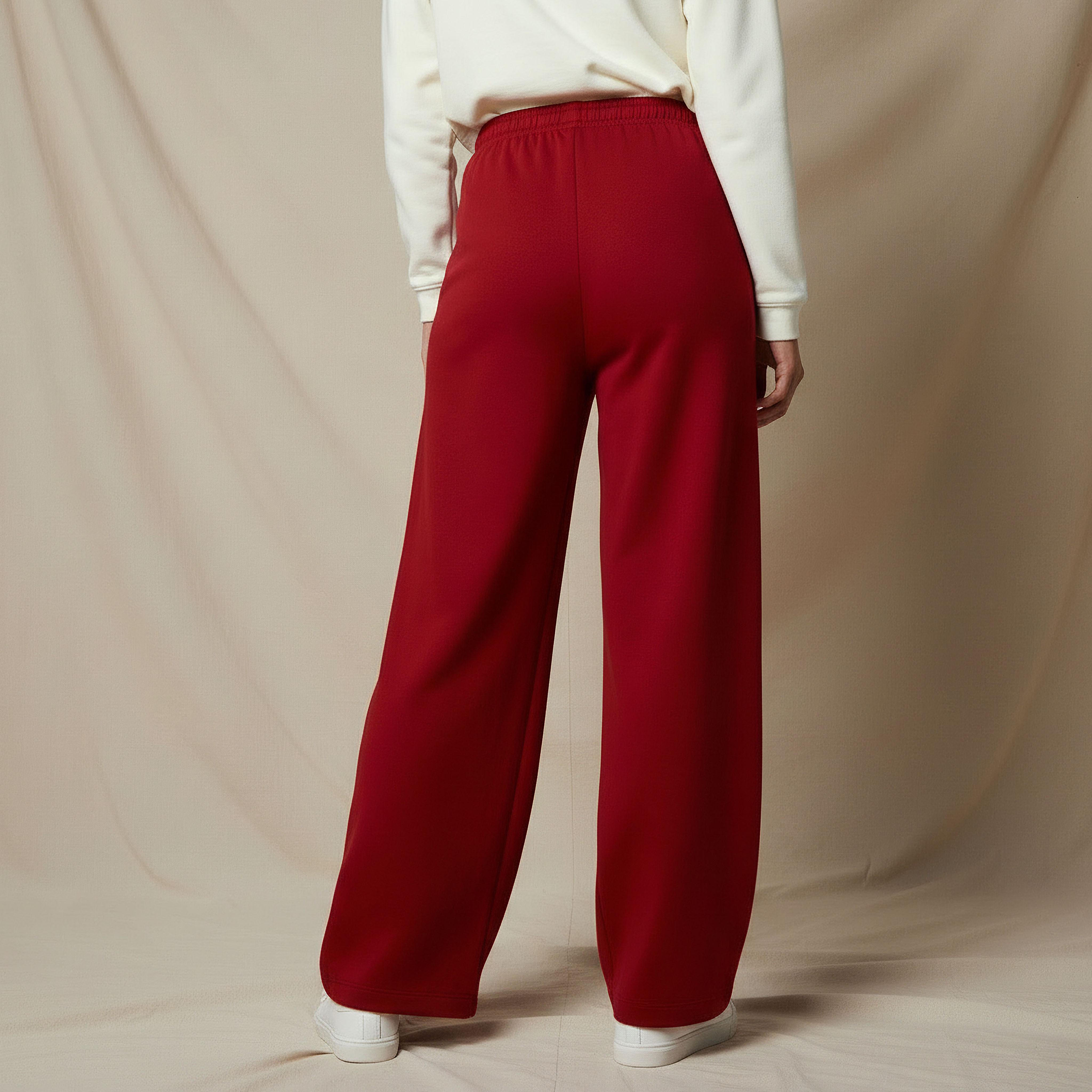 بنطلون بقصة مستقيمة وخصر مطاطي من لي كوبر-women-clothing-bottoms-joggers-image-3
