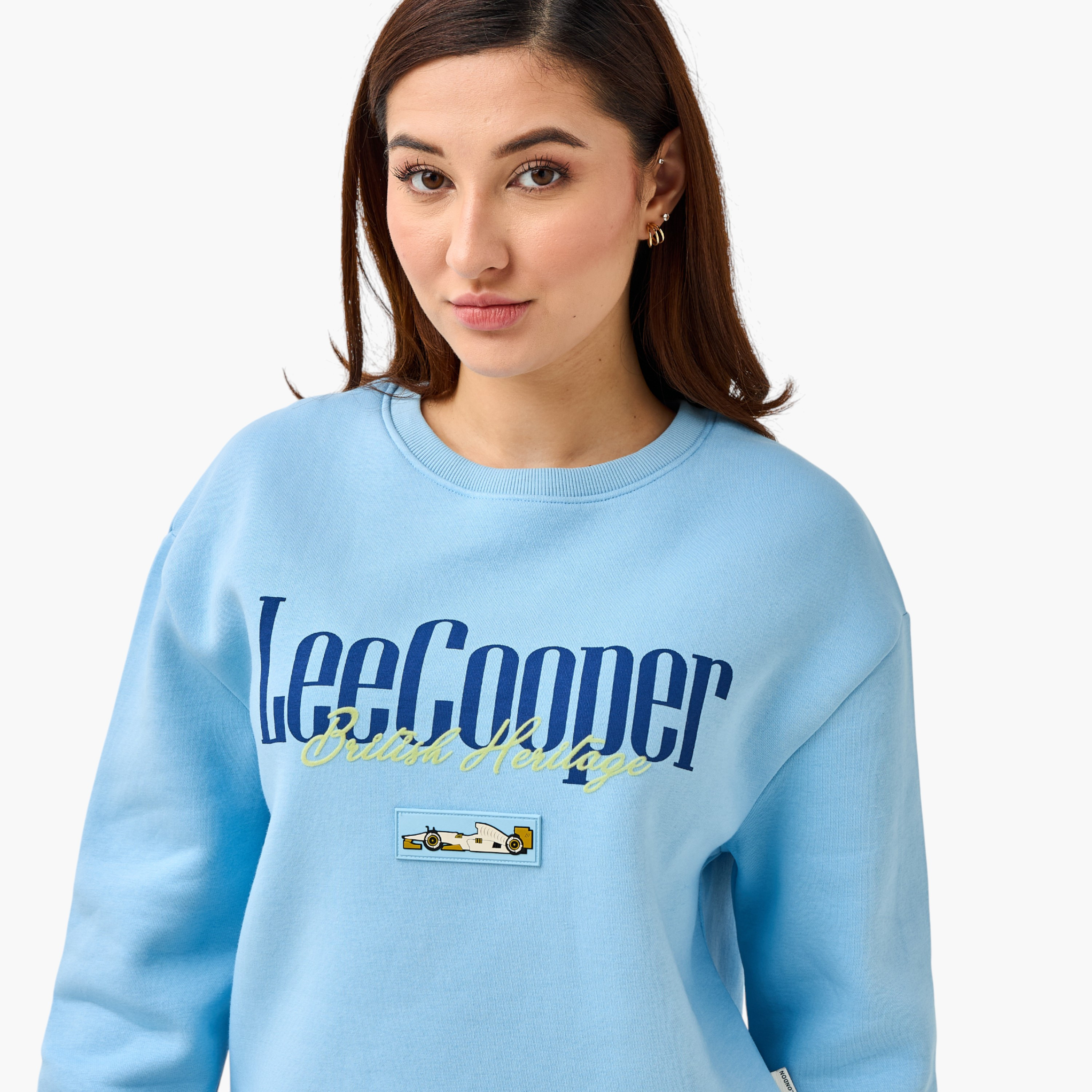 Lee Cooper Regular Fit Sweatshirt with Print-women-winterwear-hoodiesandsweatshirts-sweatshirts-image-7