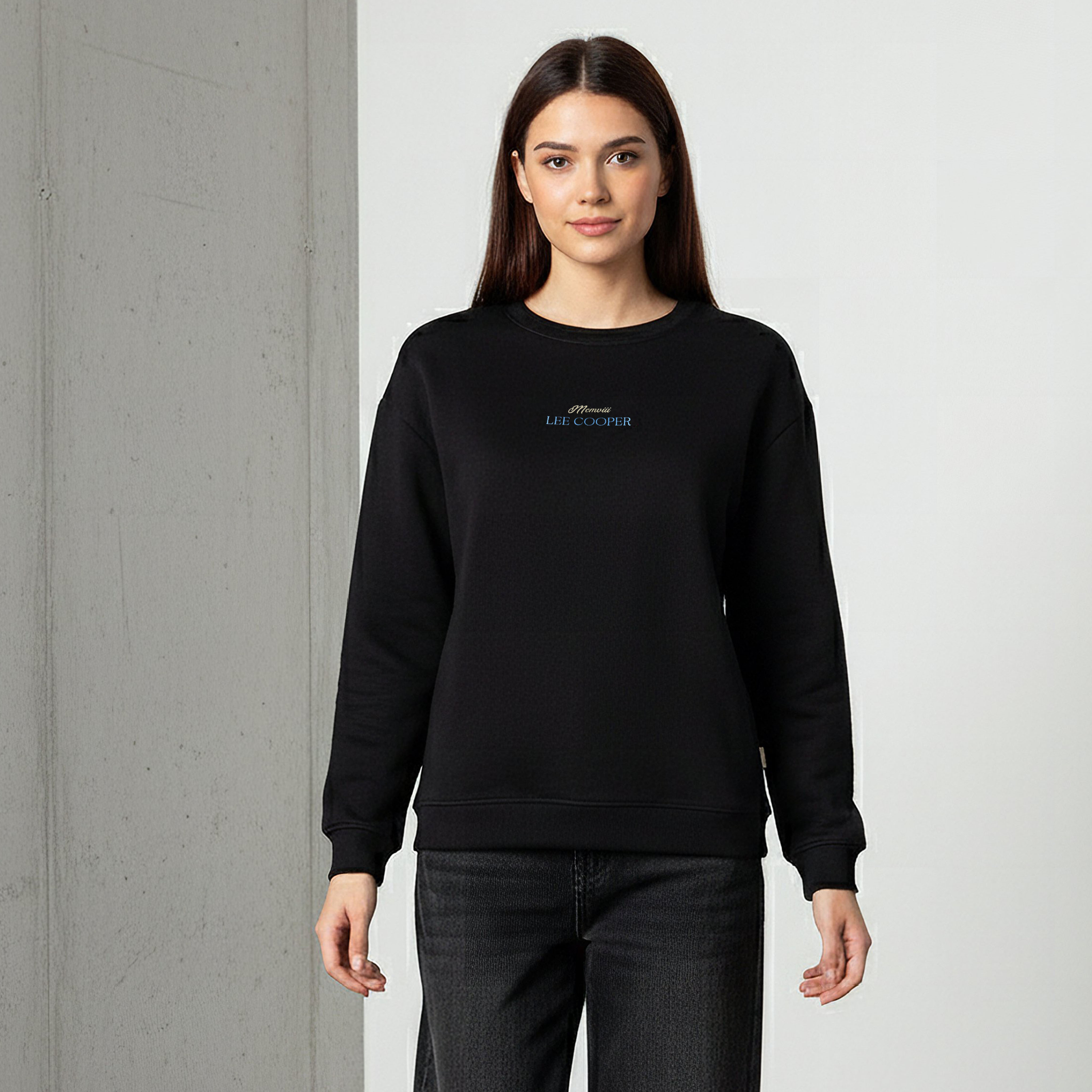 Lee Cooper Regular Fit Sweatshirt with Print-women-winterwear-hoodiesandsweatshirts-sweatshirts-image-2