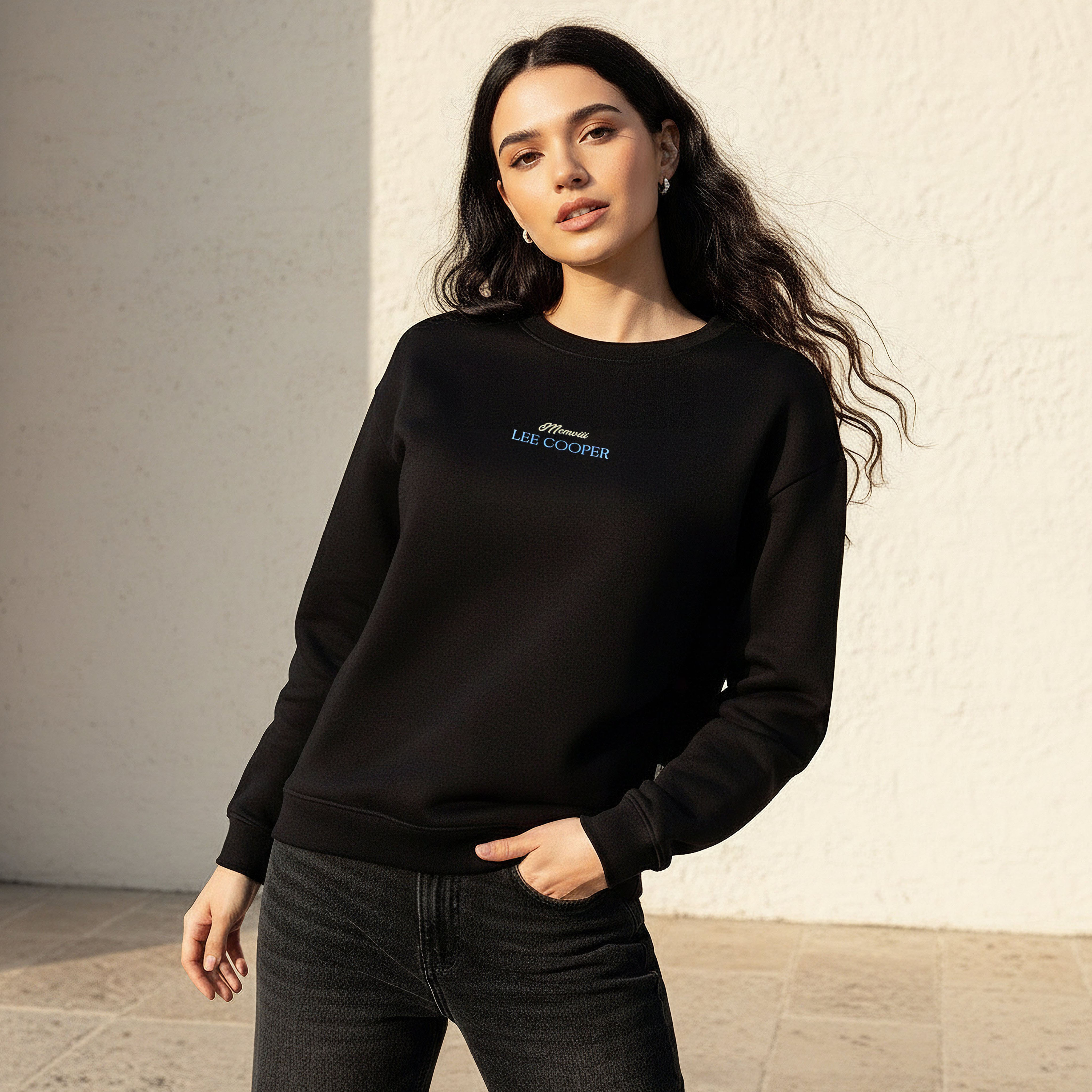 Lee Cooper Regular Fit Sweatshirt with Print-women-winterwear-hoodiesandsweatshirts-sweatshirts-image-1