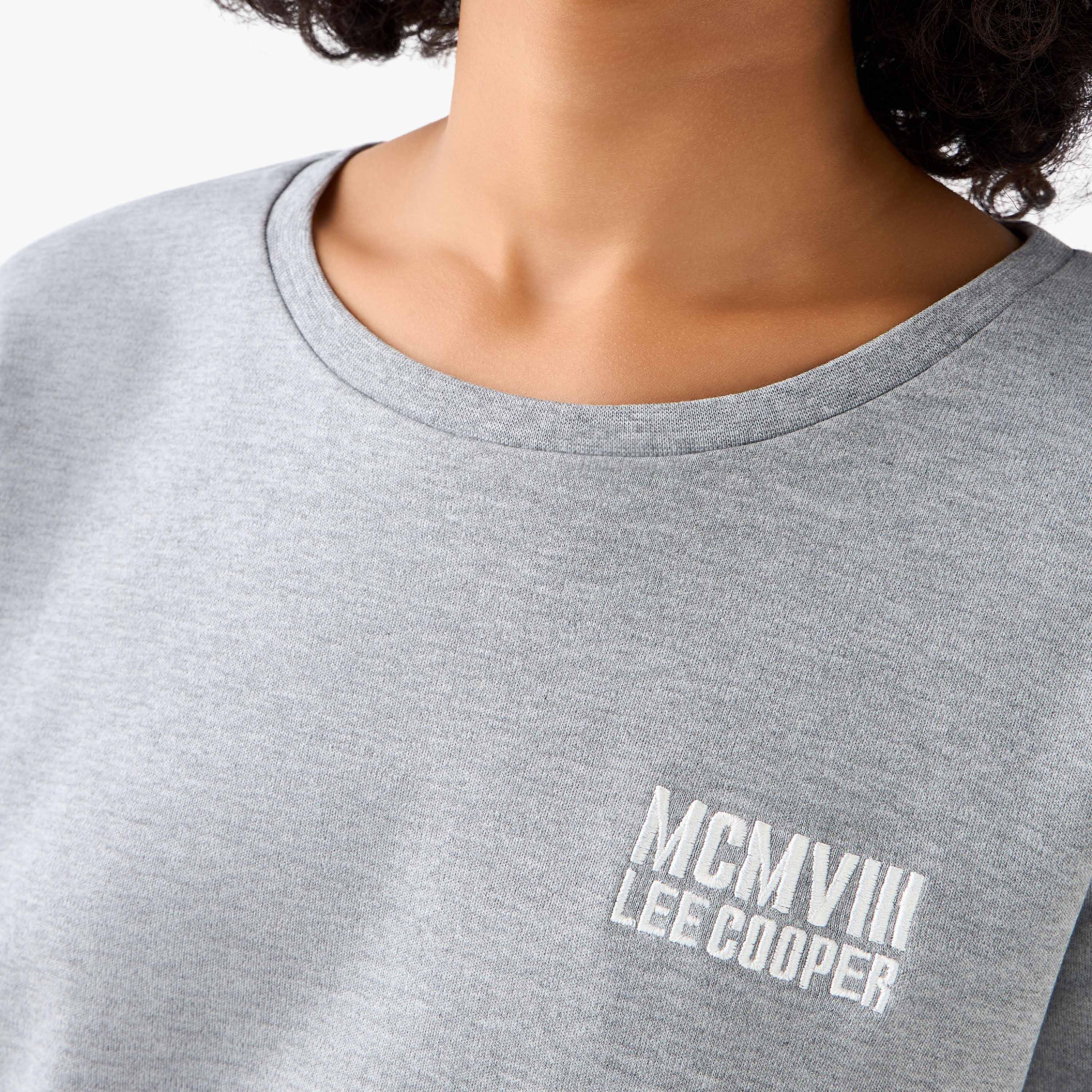 Lee Cooper Regular Fit Cotton T-shirt with Print-women-clothing-tshirts-image-6