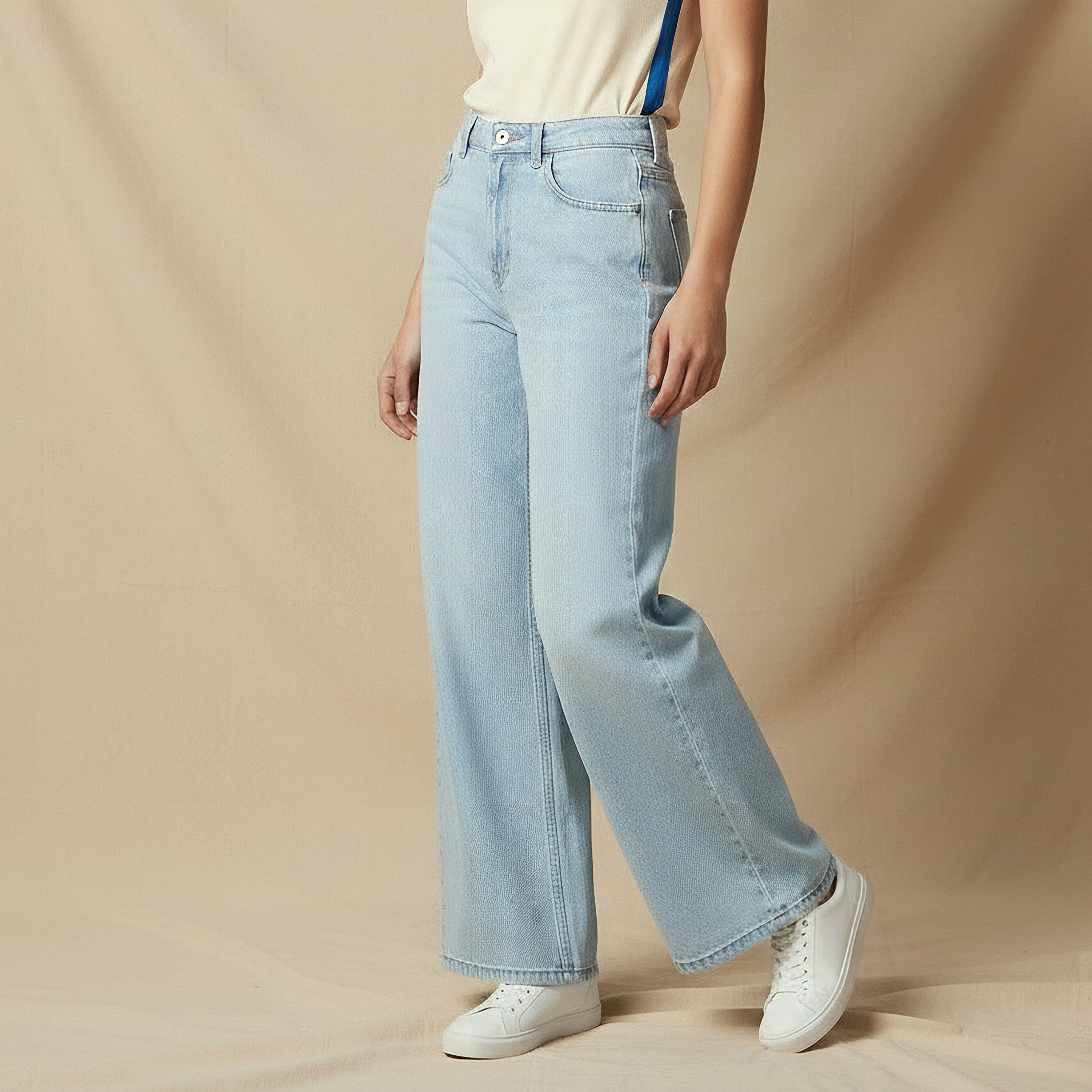 Lee Cooper Wide Leg Flexi Waist Jeans-women-clothing-bottoms-jeans-image-3