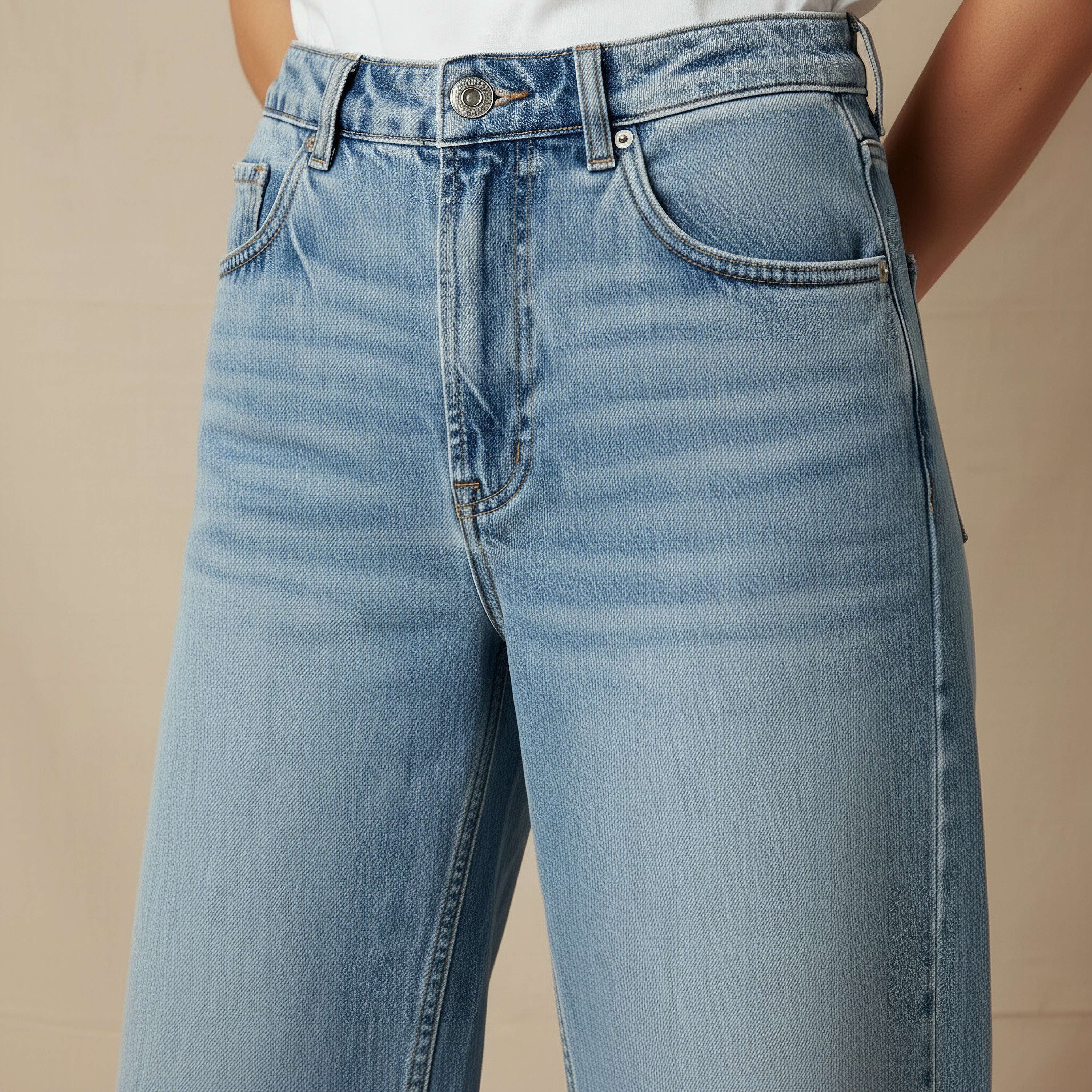 Lee Cooper Wide Leg Flexi Waist Jeans-women-clothing-bottoms-jeans-image-4
