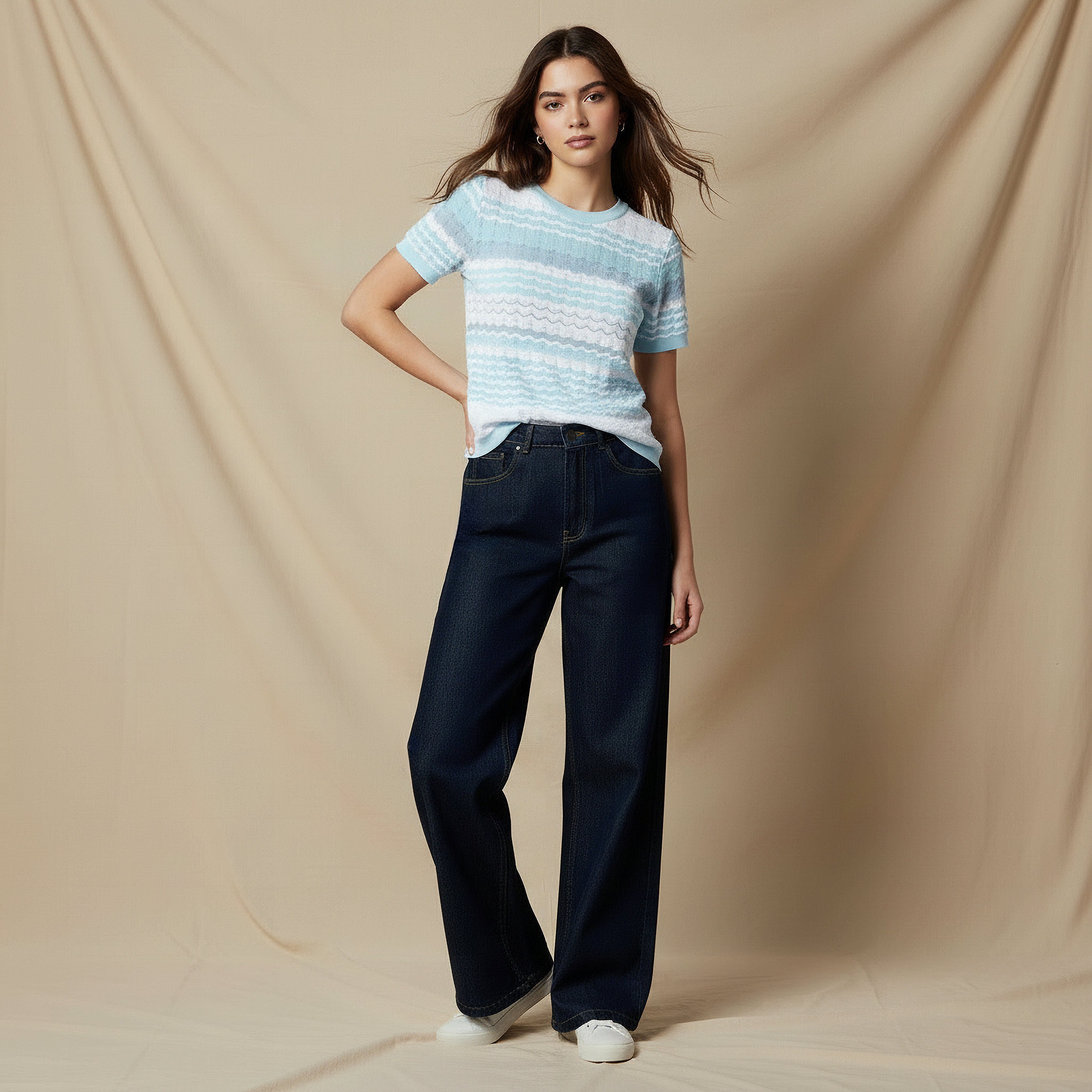 Lee Cooper Wide Leg Flexi Waist Jeans-women-clothing-bottoms-jeans-image-3