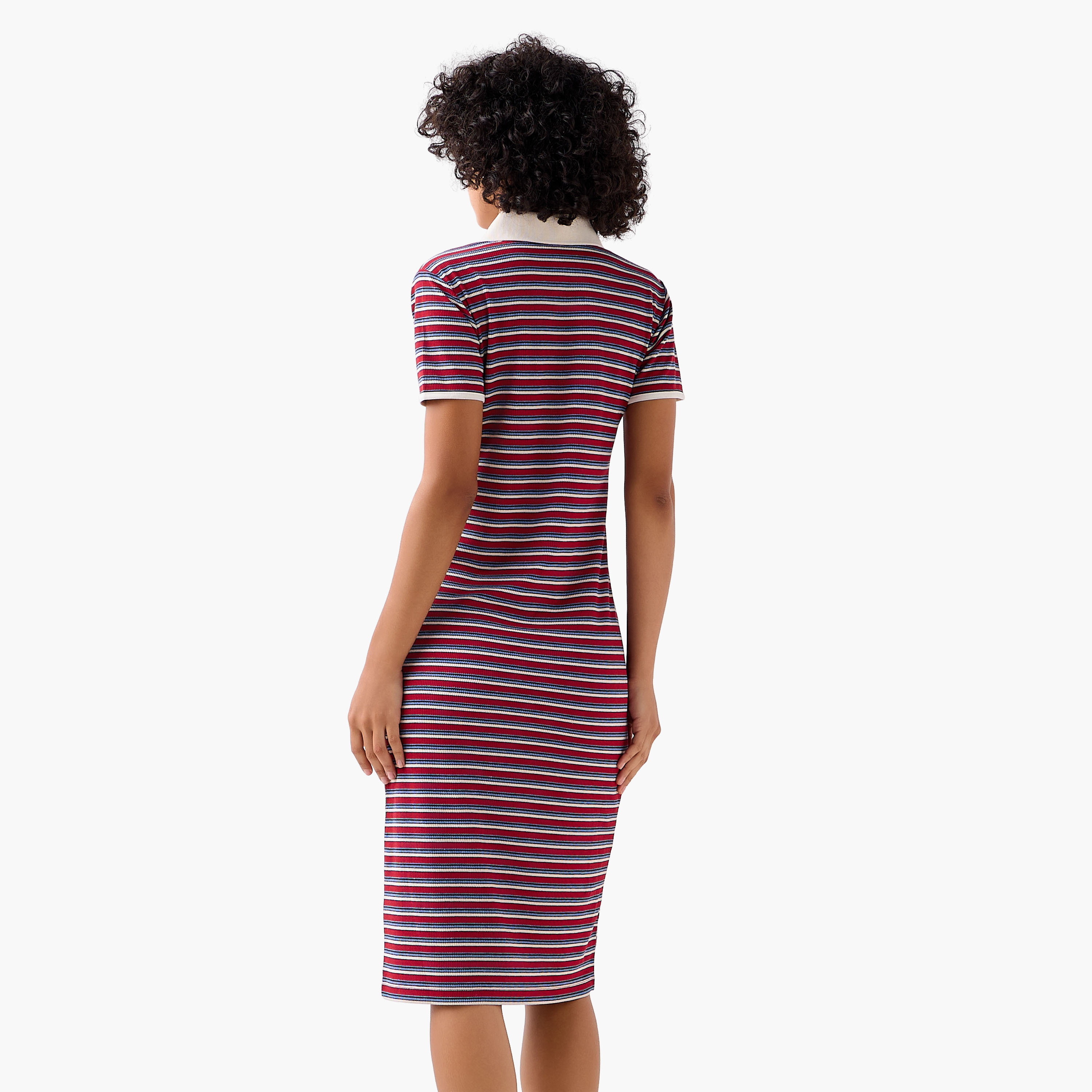 Lee Cooper Shift Midi Dress with Zip Closure-women-clothing-dresses-image-2