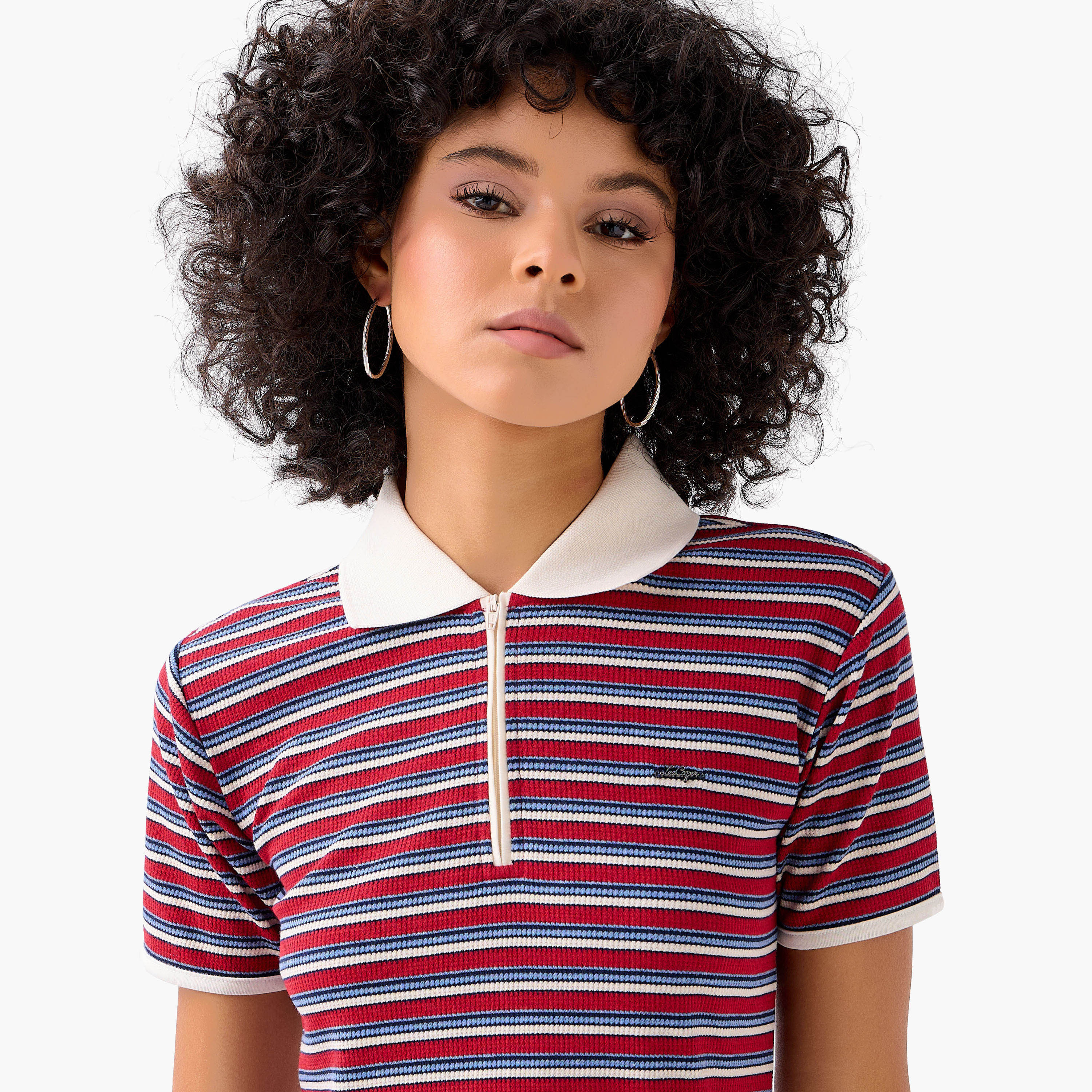 Lee Cooper Shift Midi Dress with Zip Closure-women-clothing-dresses-image-3