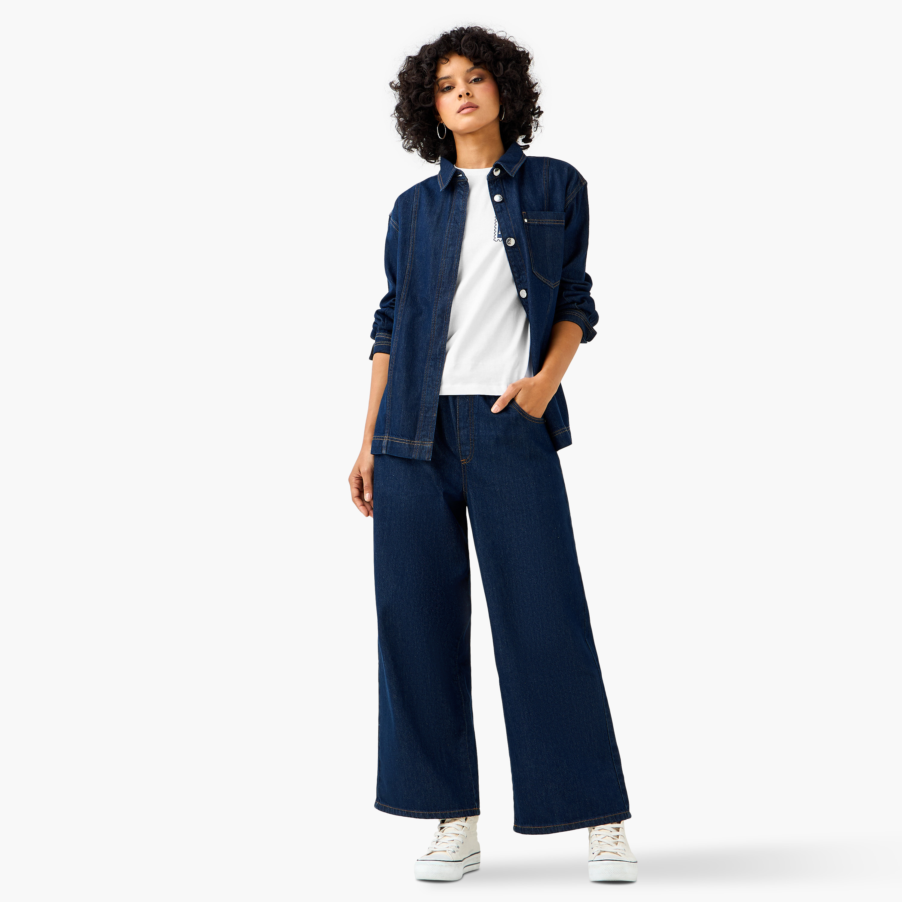 Lee Cooper Regular Fit Drawstring Waist Jeans-women-clothing-bottoms-jeans-image-2