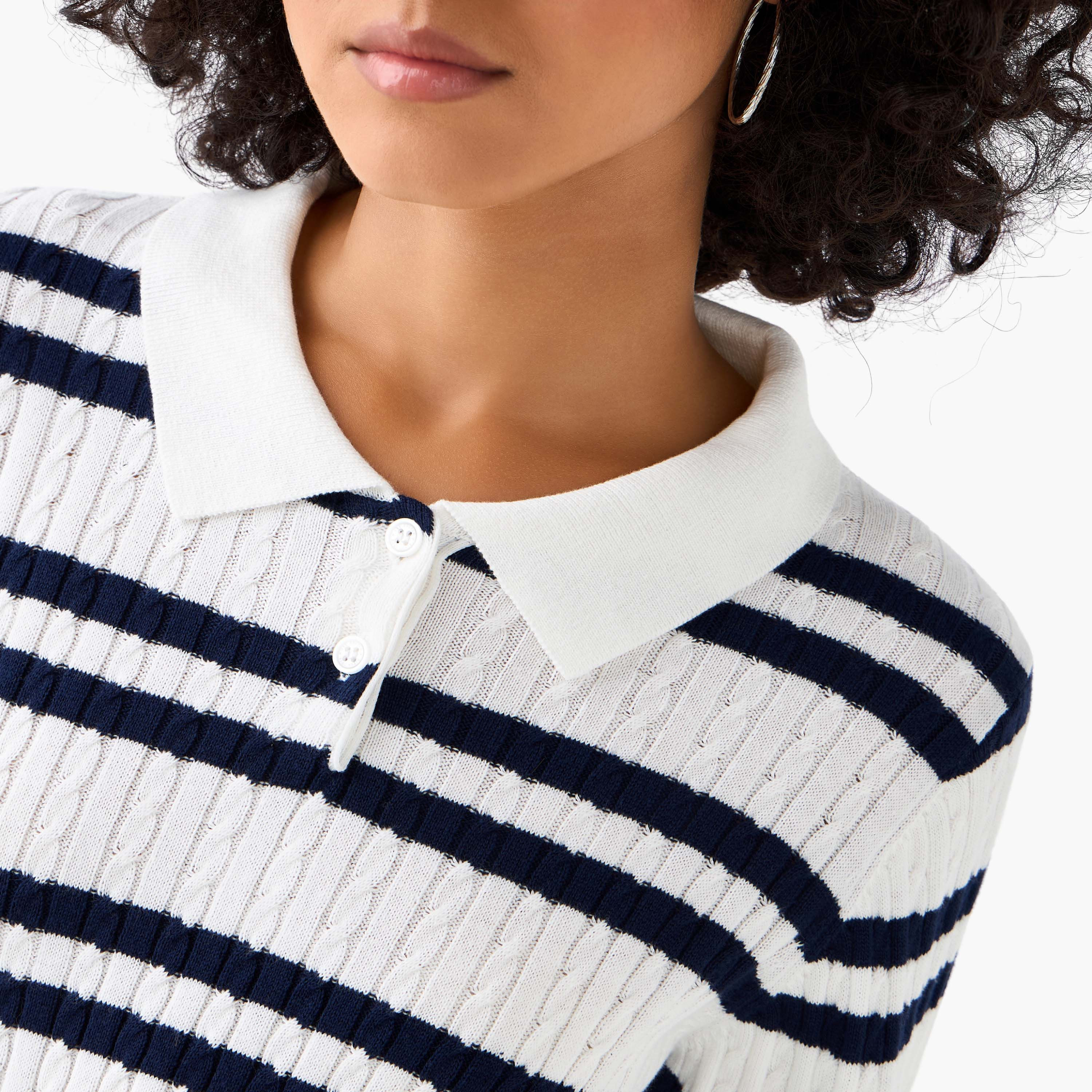 Lee Cooper Regular Fit Polo T-shirt with Stripes-women-clothing-tshirts-image-7