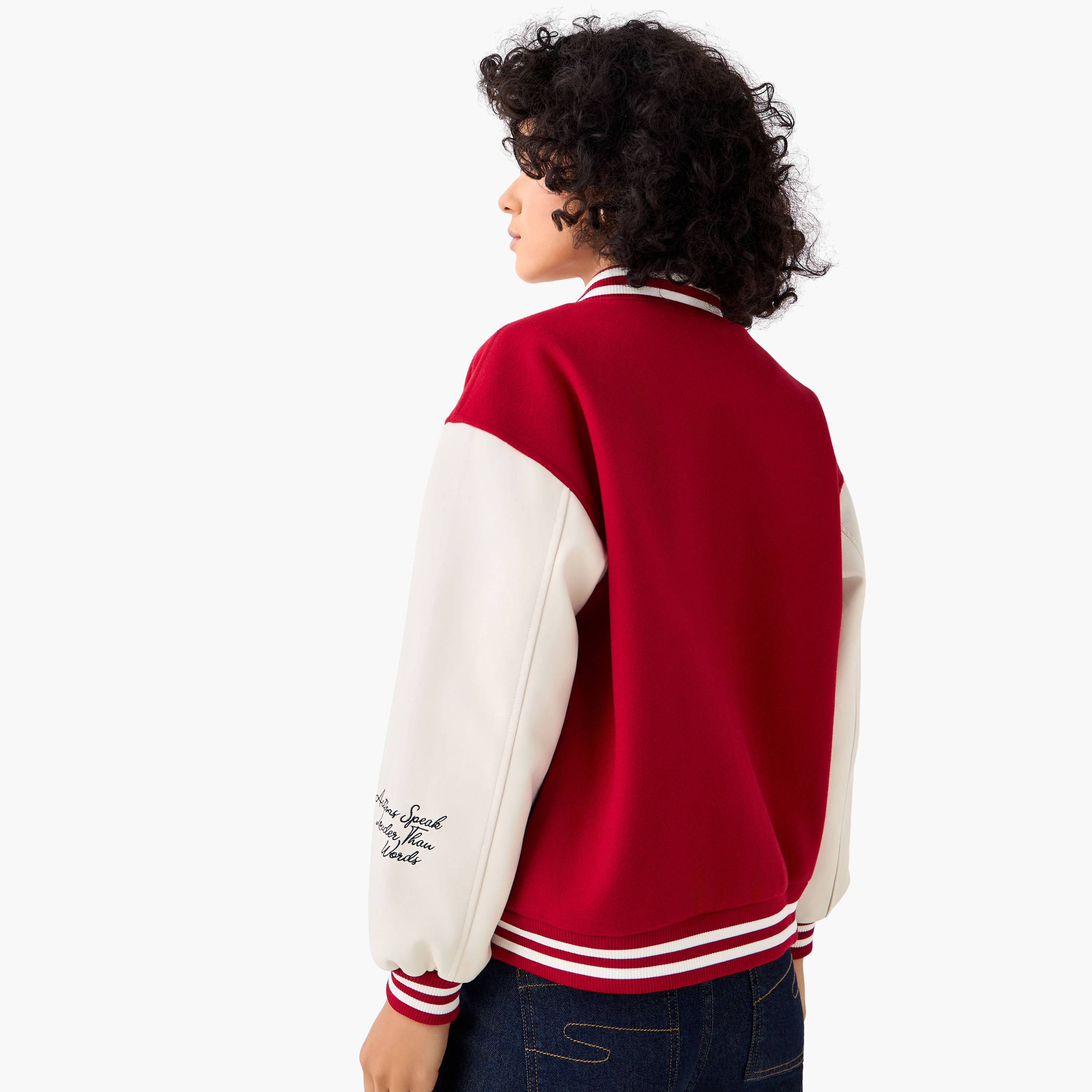 Lee Cooper Embroidered Bomber Jacket-women-winterwear-coatsandjackets-jackets-image-5
